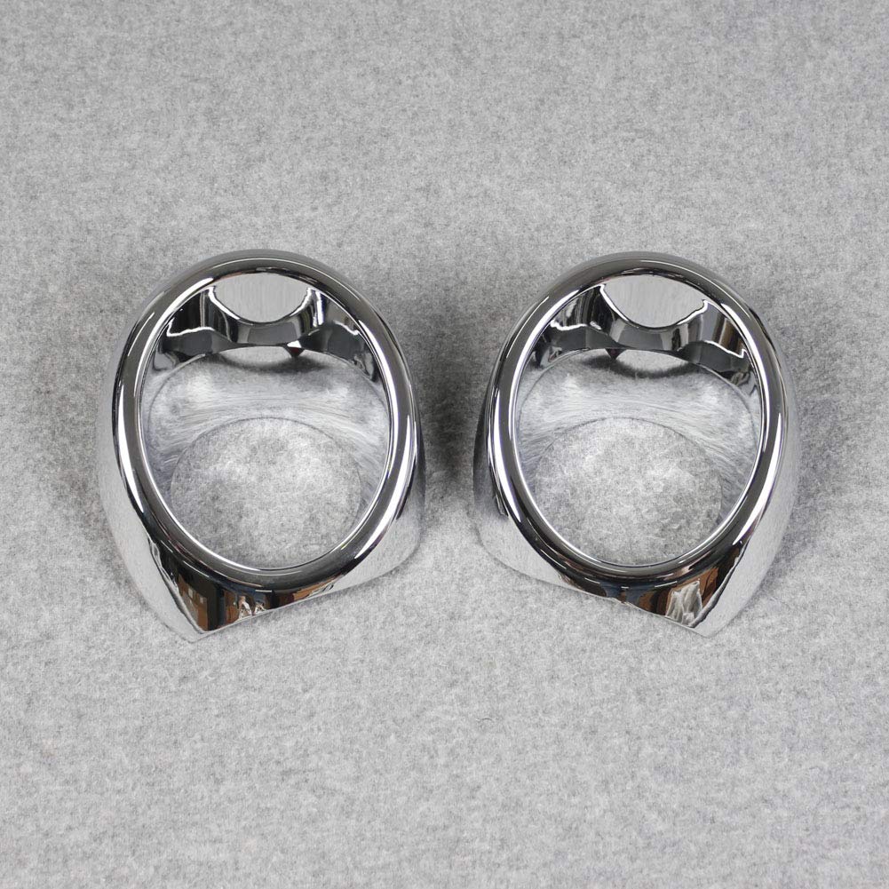 Beautost Fit for Honda Pilot 2019 2020 2021 2022 Chrome Front Fog Light Lamp Cover Ring