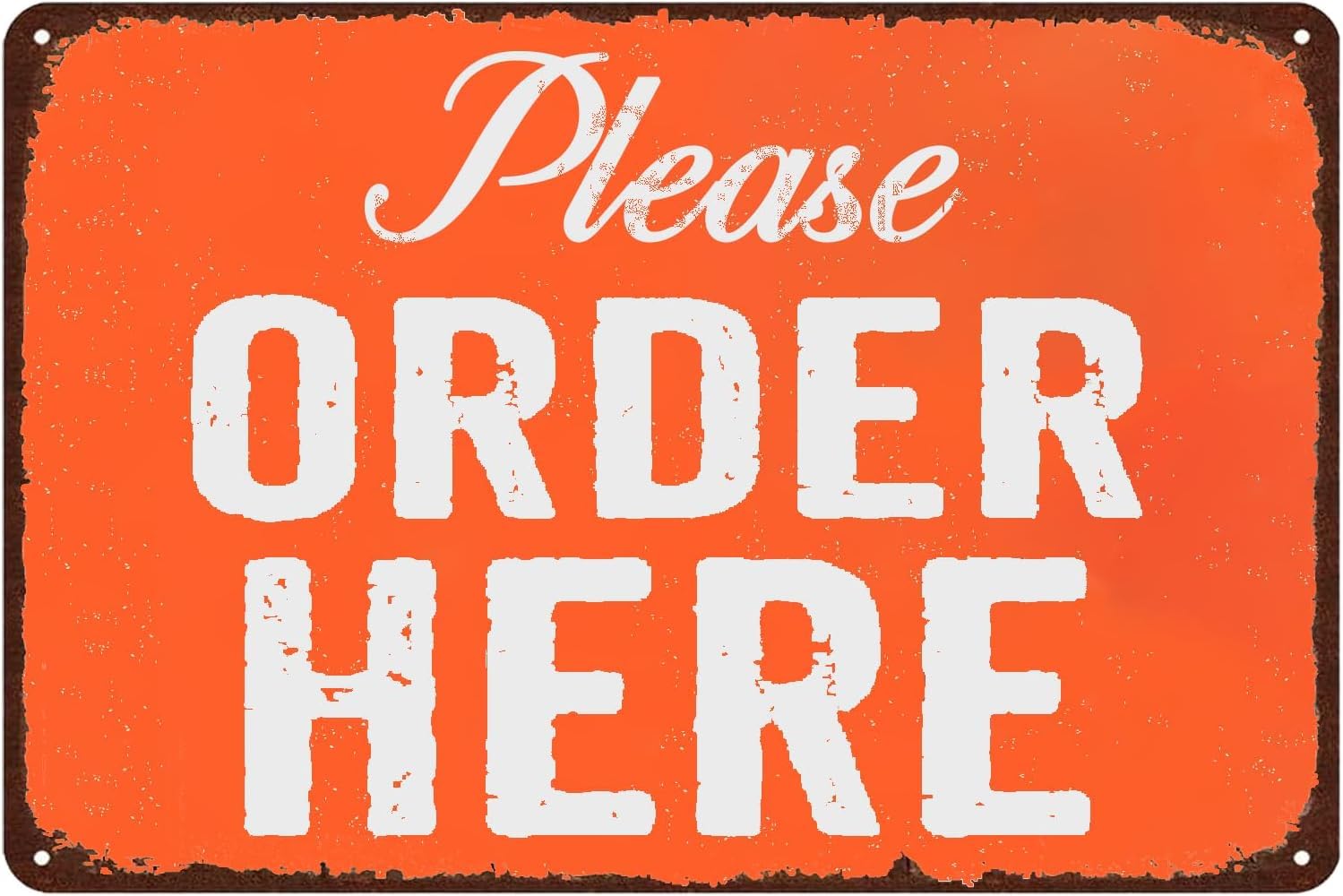 Txopaf Colour-44 Please Order Here Reception Direction Novelty Retro Metal Tin Sign Funny Wall Decor Garage Bar Courtyard Living Room 8X12 Inch
