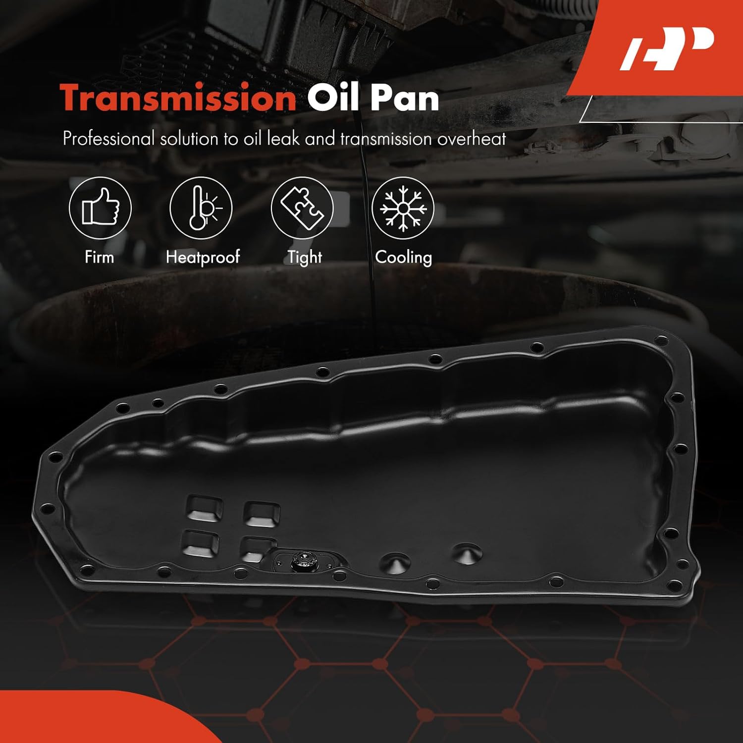 A-Premium Transmission Oil Pan with Drain Plug Compatible with Nissan NV200 2013-2014 2.0L, Rogue 2008-2013 2.5L, Rogue Select 2014-2015 2.5L, Sentra 2007-2012 2.0L 2.5L, Replaces 313901XF00