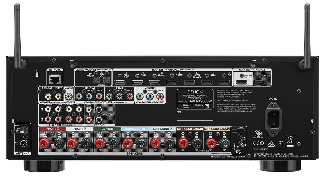 a*.様 DENON AVアンプ AVR-X2300W Denon AVRX-2300 7.2 Channel AV Receiver (Black) : Amazon.in