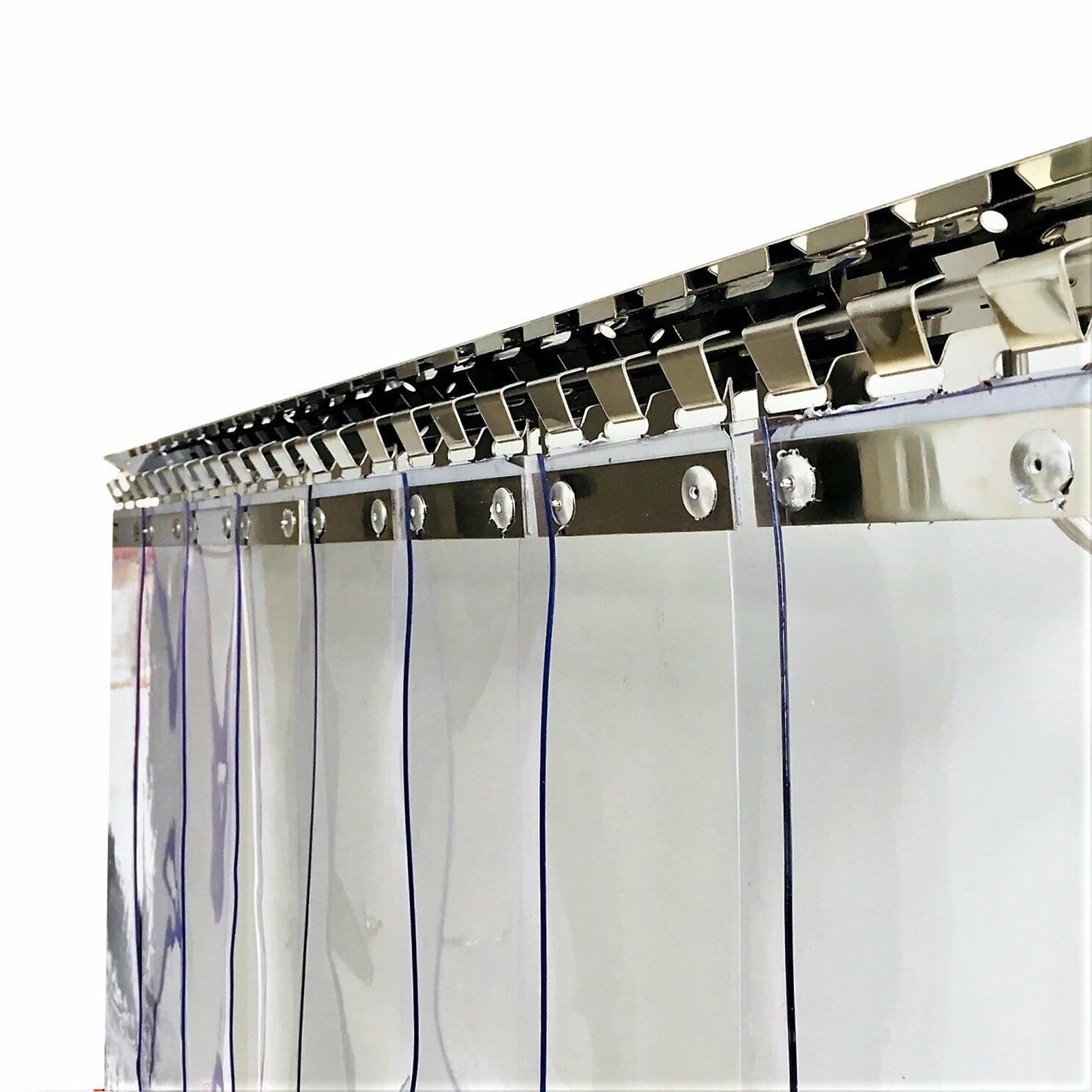 Fbhappiness Clear Pvc Strip Door Curtain Plastic Vinyl Replacement Strip Curtain Waterproof Commercial Pvc For Warehouse Doors, Walk-In Freezers (Color : Size : 105X260cm/41.34X102.36in)