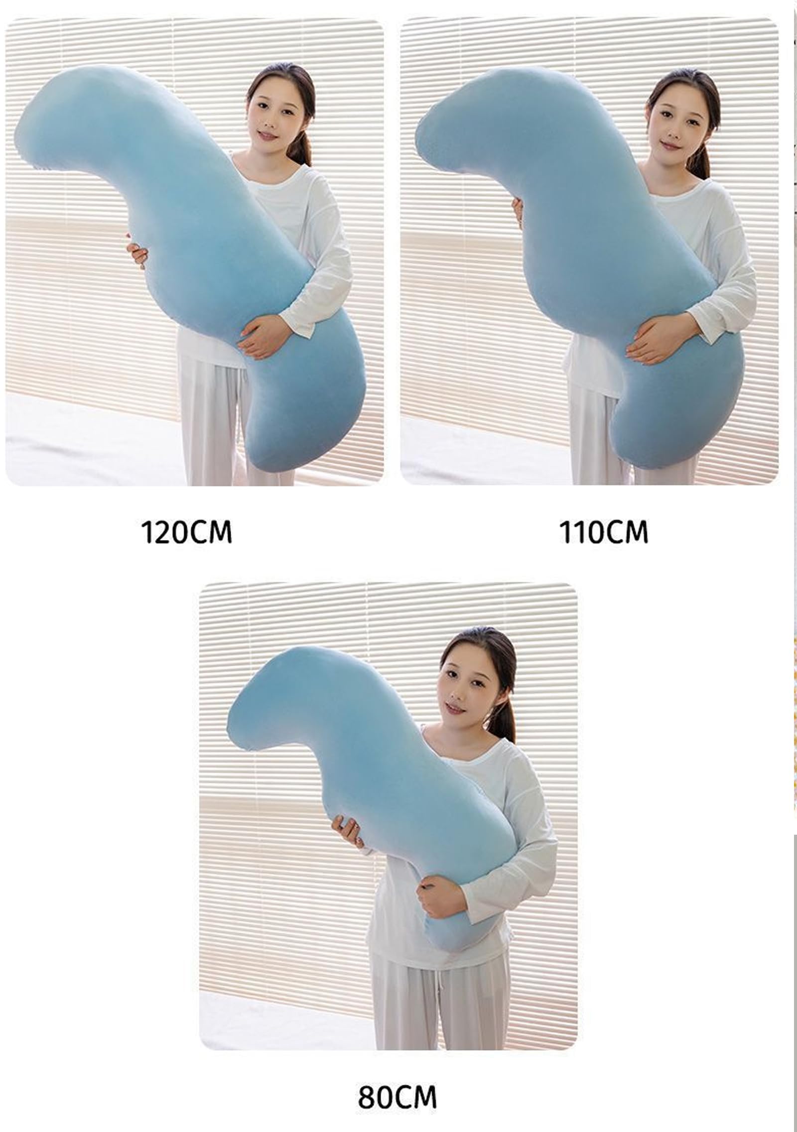 Almohada Corporal Ergonómica para Dormir de Lado(120cm,Pink)