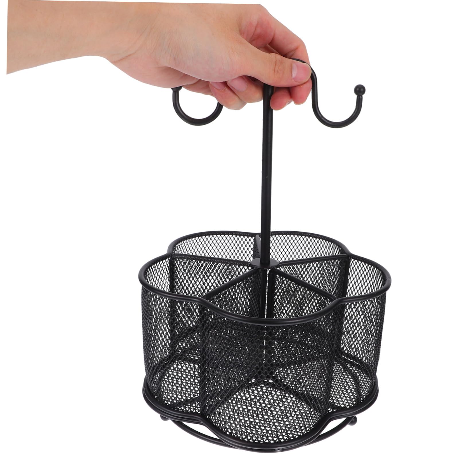NUOBESTY Stiftehalter Griffhaken Stiftebecher für Schreibtisch Organizer für Schreibwaren Tisch-stiftehalter aus Eisen Stifteständer für Büro und Schule