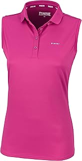 Pikeur Womens Jarla Sleeveless Polo Shirt 322600 230 740 - Hot Pink