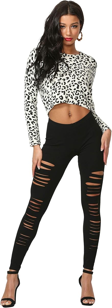 Cemi Ceri J2 Love Legging de algodón rasgado para mujer