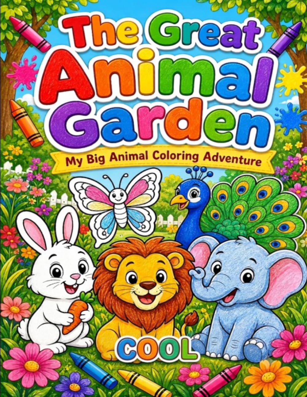 The Great Animal Garden: My Big Animal Coloring Adventure