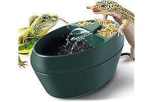 Bearded Dragon Digging Box Reptile Drinking Water Fountain
