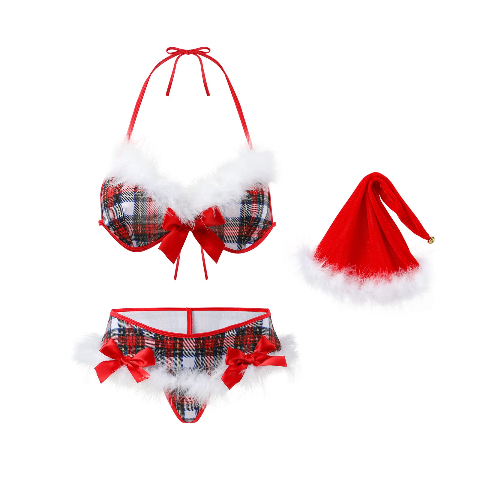 EROMATE Lace Babydoll for Women Red Sleepwear Women Red Lingerie Valentine's Lingerie