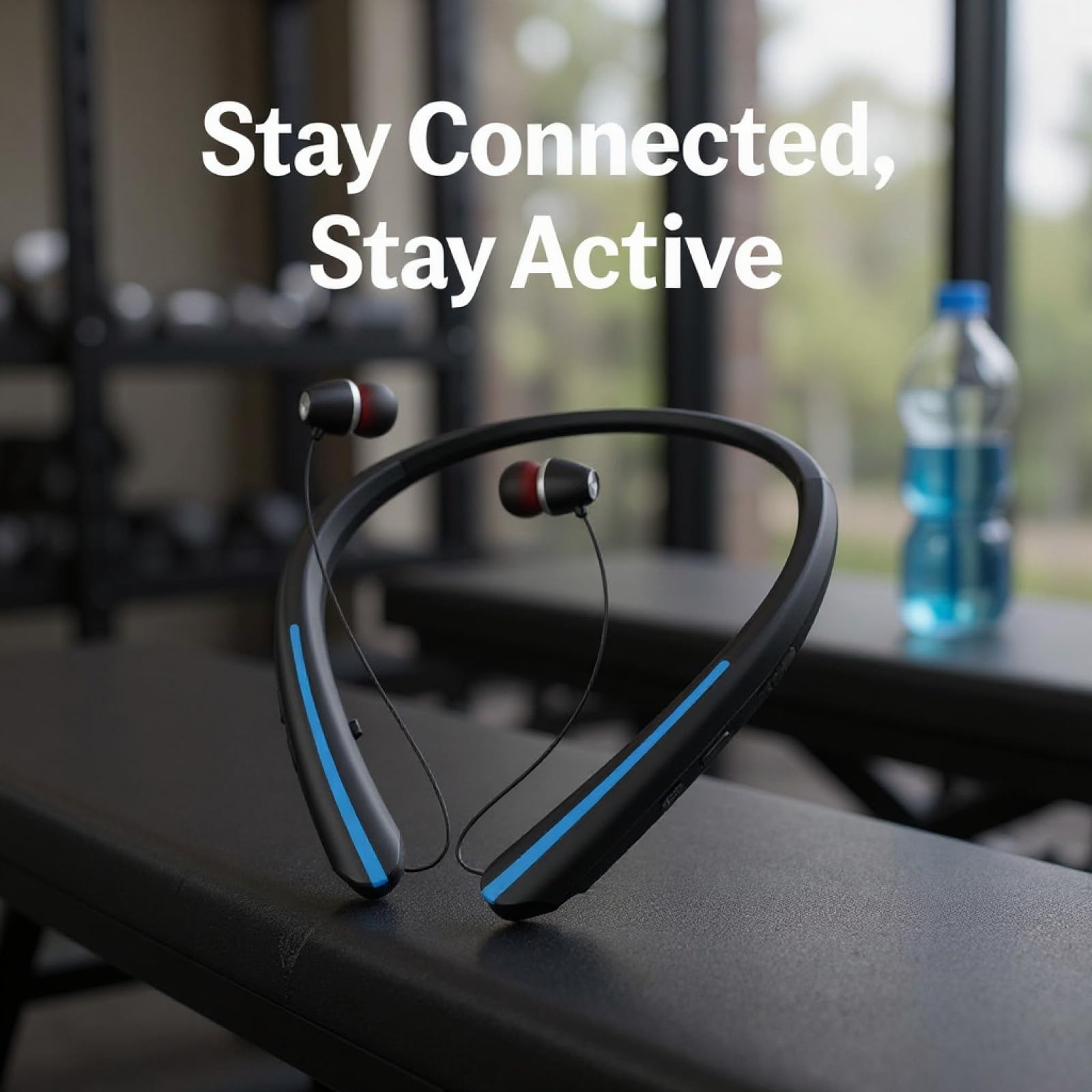 Cuffie wireless HX-801 con archetto da collo, auricolari Bluetooth per sport, cuffie di lunga durata, design a prova di sudore per allenamenti, auricolari in-ear con avviso di chiamata a