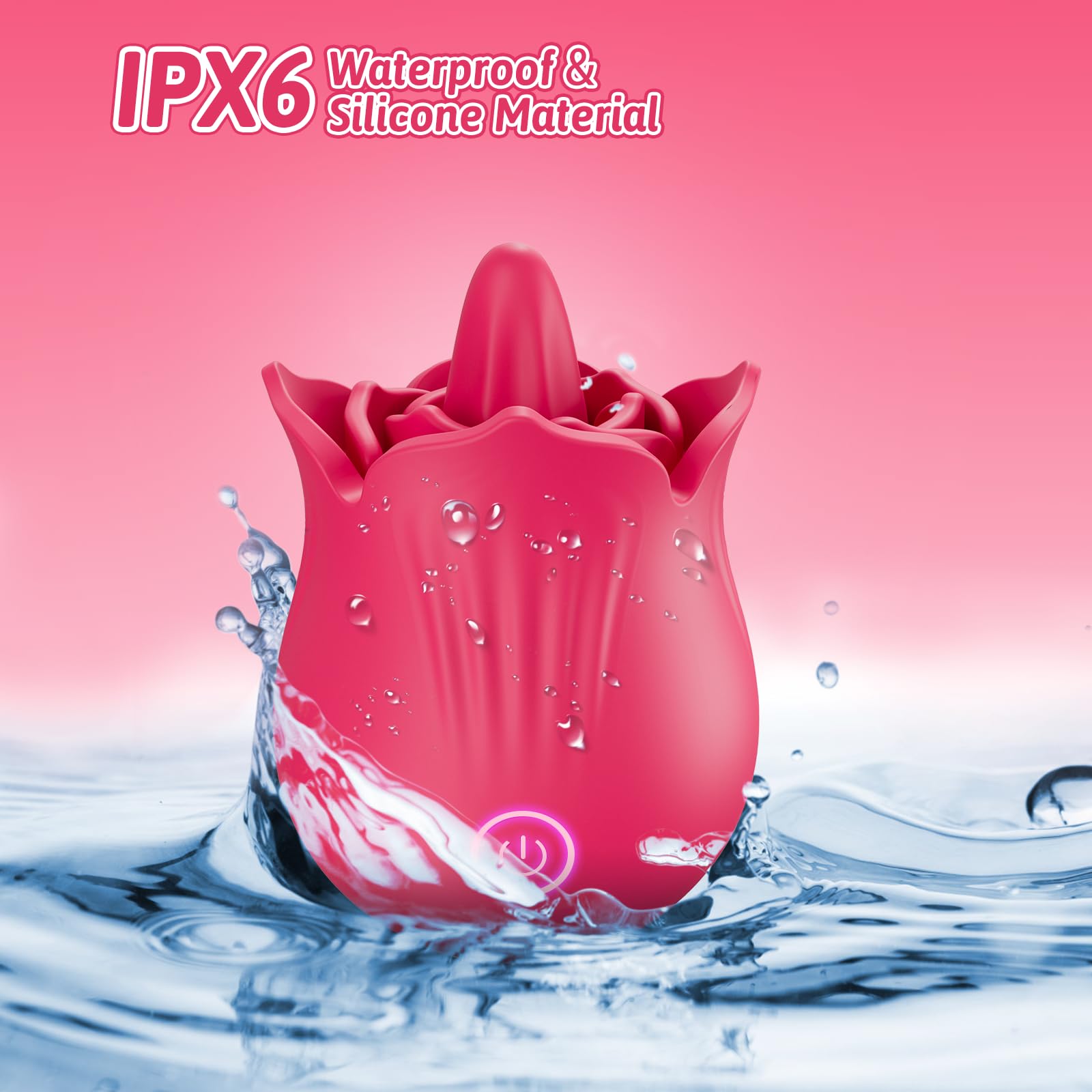 Sex Toys Vibratoreper Punto G Squirting Donna - Vibratoreper Donna a 9 Modalità di Vibrazione&Leccare la Lingua,Vibratoreper Donna Realistico per Donna Stimolatore Capezzolo&Punto G Sex To Vibratori