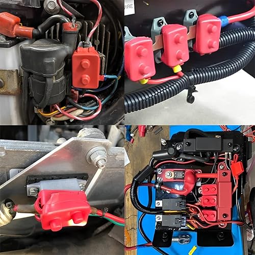 Miniatura 7 de 4 disyuntores de circuito de reinicio automático de CC 12 V-24 V con perno de cubierta, accesorios de repuesto automotrices para cargadores de