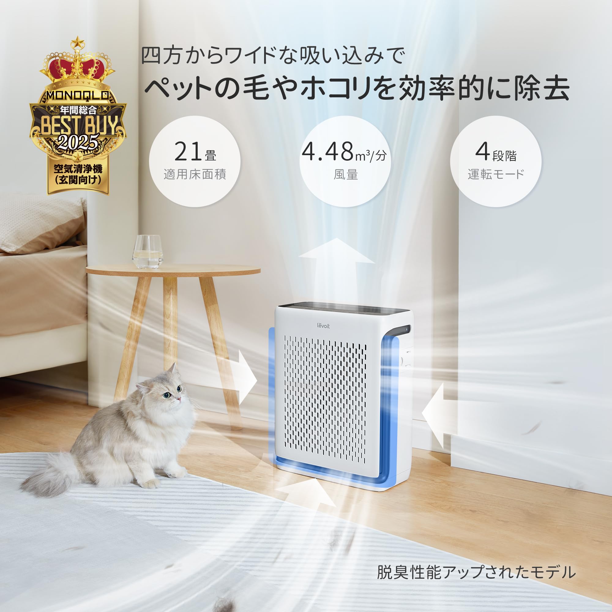 Amazon.co.jp: 【節電対策】 Levoit(レボイト) 空気清浄機 ハイ