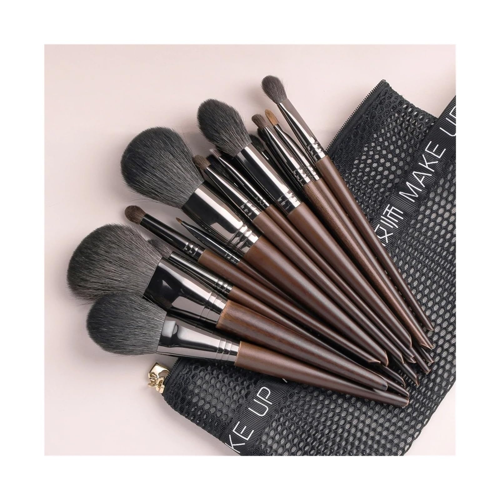 Zestaw pędzli do makijażu Pro Zestaw cieni do powiek Podkład do pudru Eyeliner Rzęsy Pędzel do makijażu ust Zestaw narzędzi kosmetycznych Hot (Color : 8pcs 45111213141920)