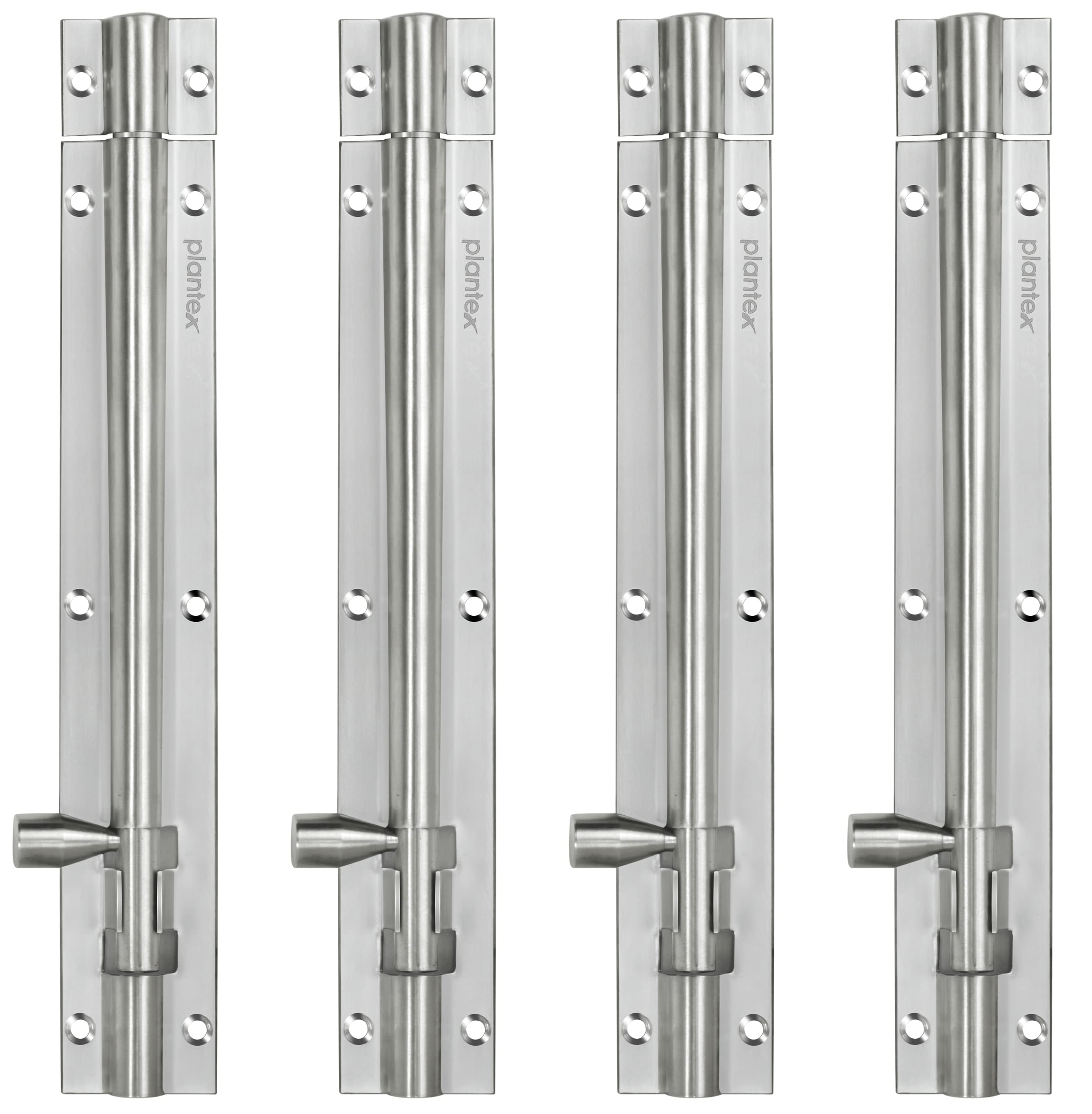 Plantex Stainless Steel Tower Bolt/Tower Bolt for Home,Offices Doors and Windows/Tower Bolt for Main Door/Door Latch/Kundi/Chitakini/Door Latch for Windows - Pack of 4 (Matt Finish, 8 inch) (B0BD7JNR7K) Amazon Price History, Amazon Price Tracker