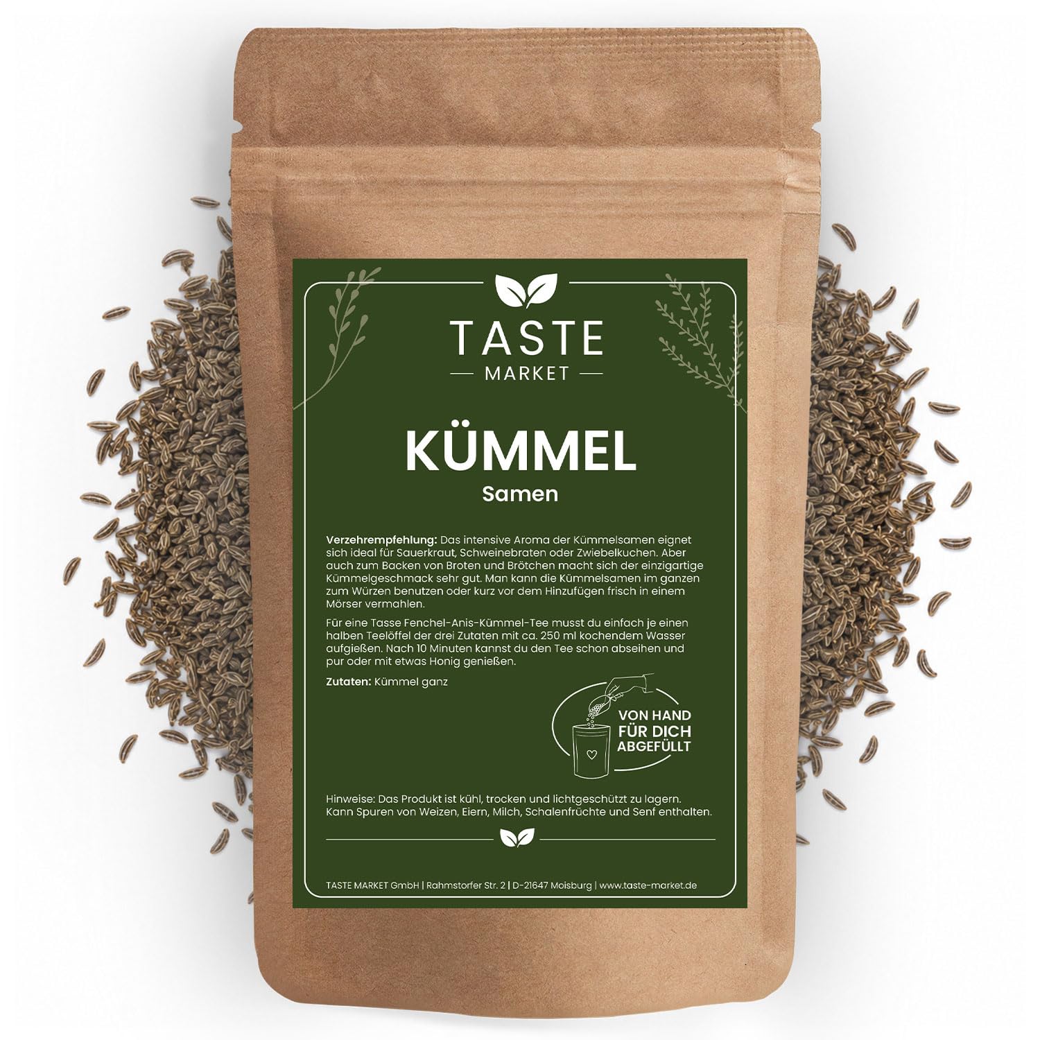 10 kg Kümmel ganz Kümmelsamen | Kümmel ganz | Gewürze | Brotgewürz | Kümmeltee