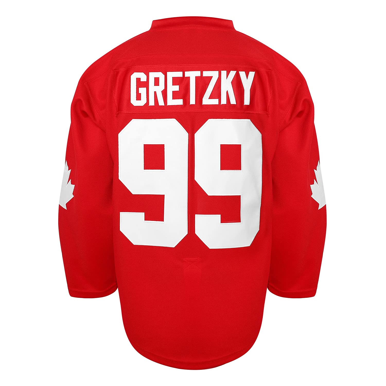 Gretzky #99 Team Canada - Maglia da hockey su ghiaccio, motivo natalizio estivo, colore: Rosso