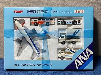 1978年製トミカ新空港セット ANA 全日空 全5台 ヴィンテージ Amazon | トミカ 新空港セット スーパージャンボ 全日空 日本製