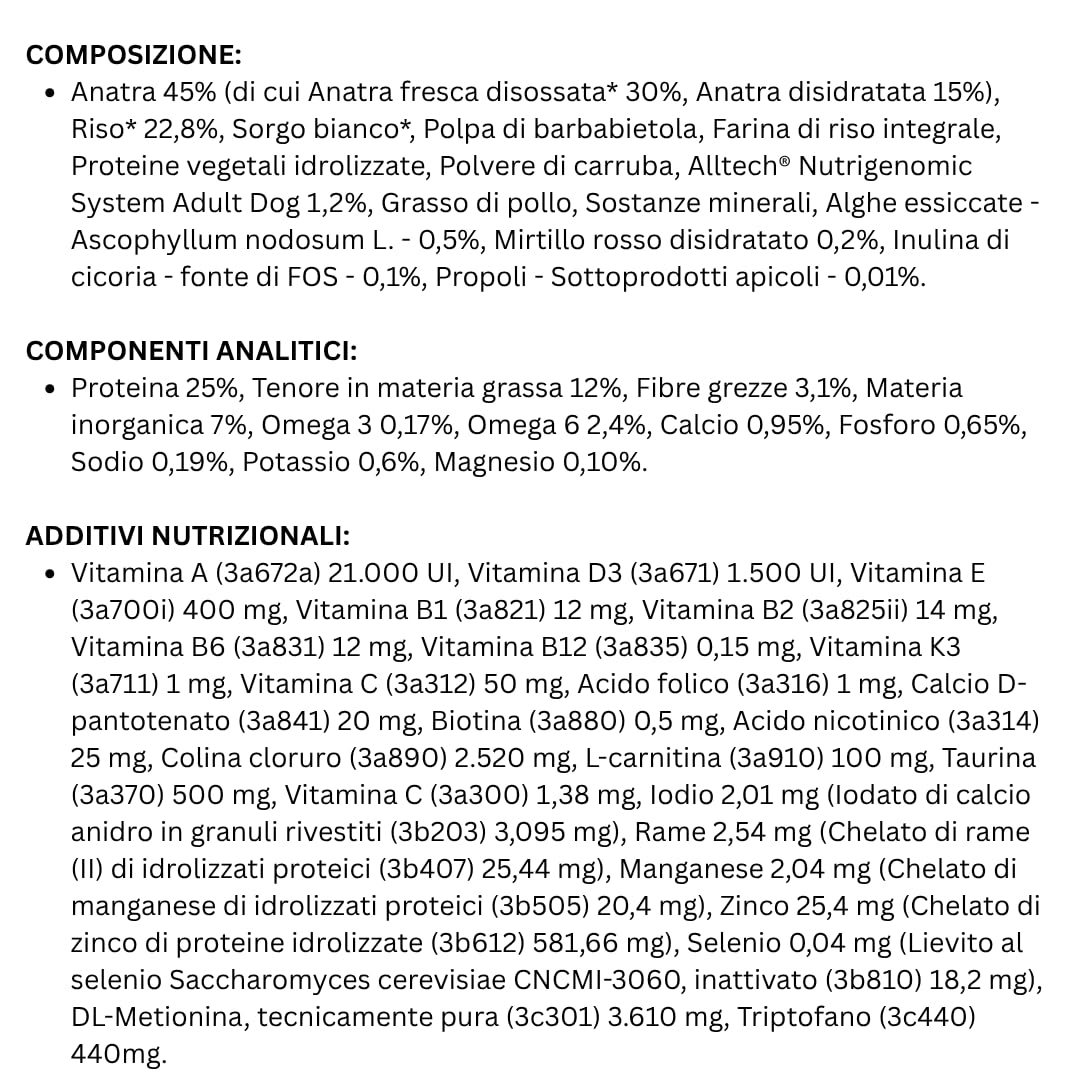 PROLIFE Cane Sterilised Sensitive Adult Duck & Rice - Mini | alimento secco completo per cani adulti sterilizzati e/o sensibili di taglia piccola, prodotto monoproteico, 1 confezione da 2kg.