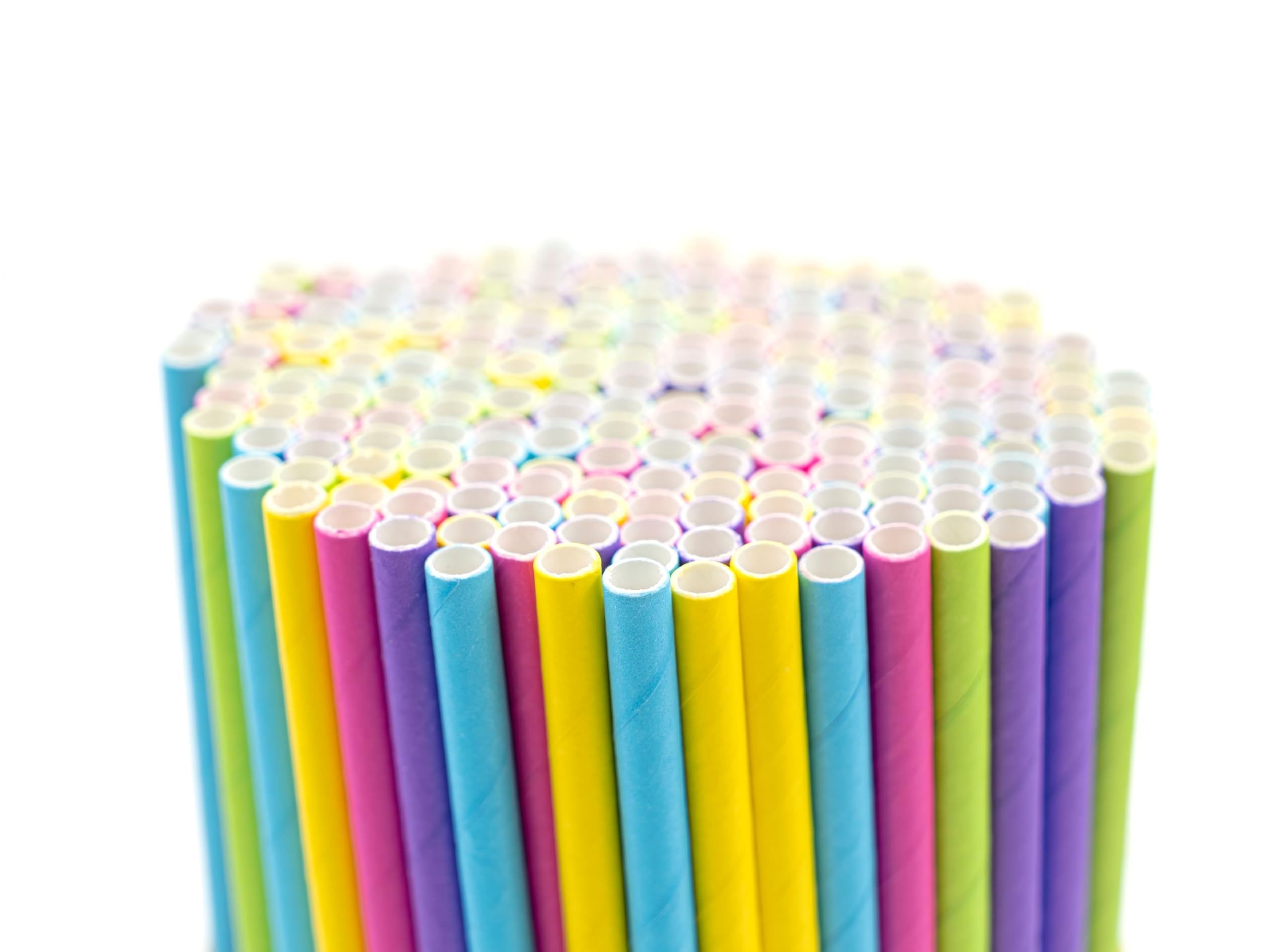 Inoverse 3000 pajitas de papel, pajitas de cartón con diámetro de 8 mm x 24 cm, pajitas desechables, 100 pajitas de papel biodegradables, pajitas de papel kraft para cócteles, fiestas, catering