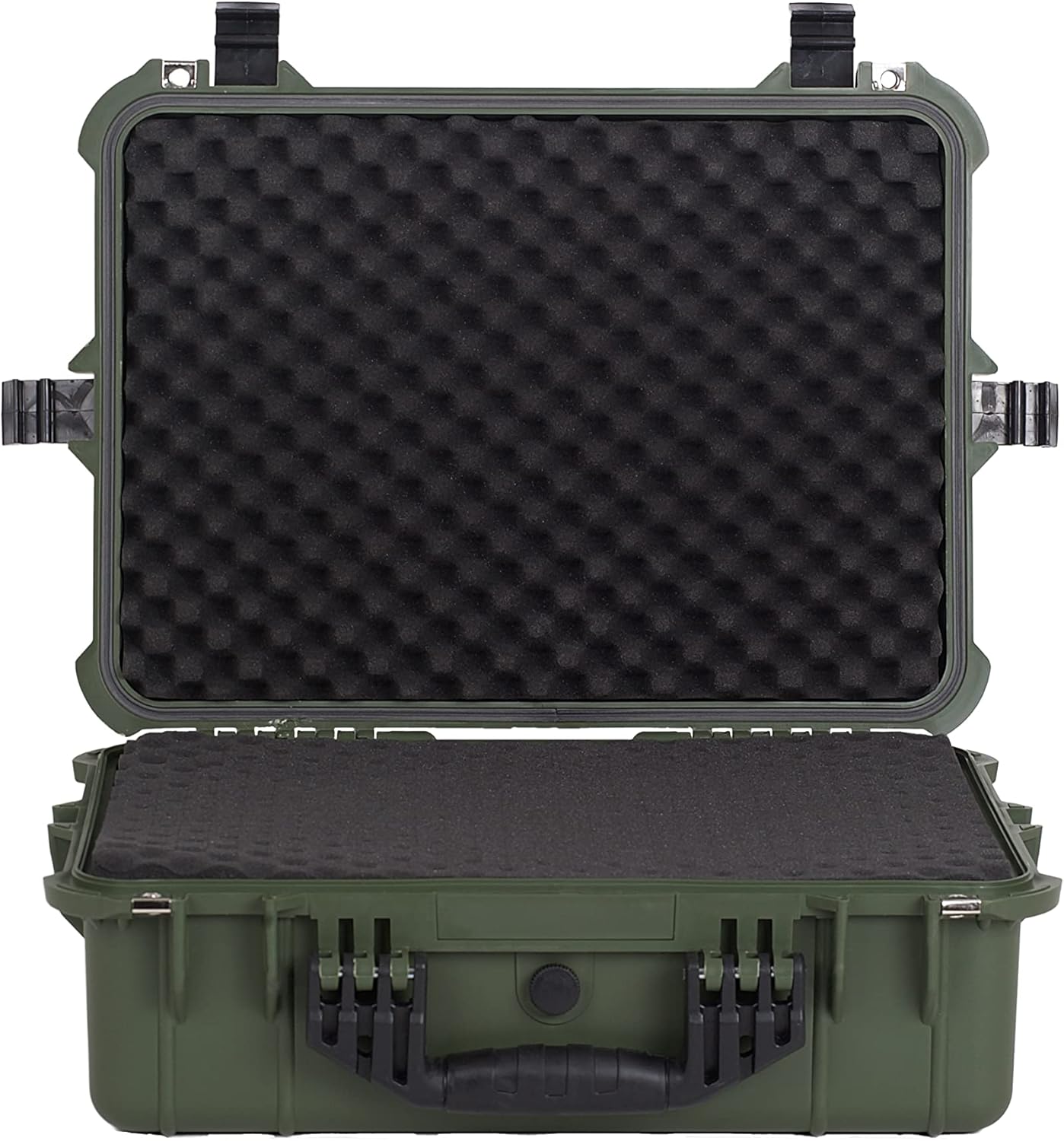 MEIJIA Portable Waterproof Protective Case,Hard Camera Case,Customized Fit Foam Inserted, Elegant Black,Fit for Camera, Equipments, Lens,Drones(Black) - Image 3