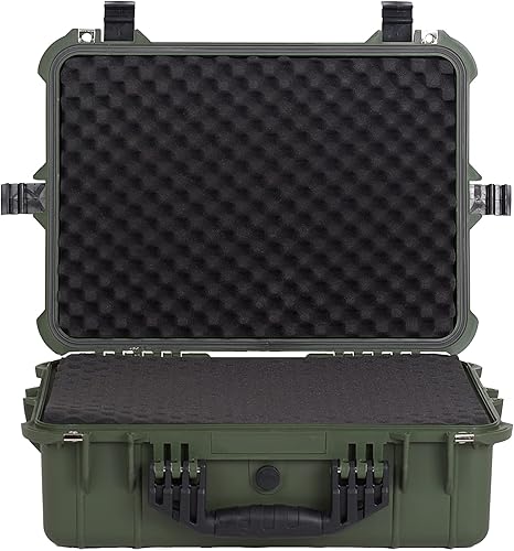 Miniatura 3 de MEIJIA Funda protectora impermeable portátil, funda rígida para cámara, espuma de ajuste personalizado, elegante negro, apto para cámara, equipos,