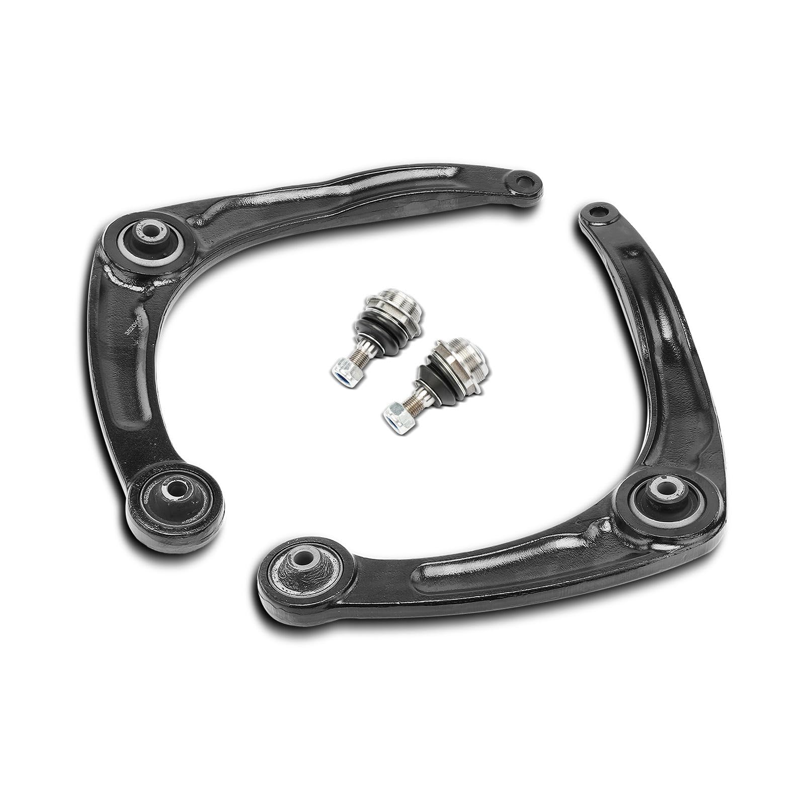 Frankberg 2x Bras de Suspension + 2x Rotule de Suspension Avant en Bas Compatible avec Berlingo Camionnette/MPV B9 1.6L 2008-2024 C4 Coupé LA 1.4L-2.0L 2004-2011 Remplacer# 3521G8