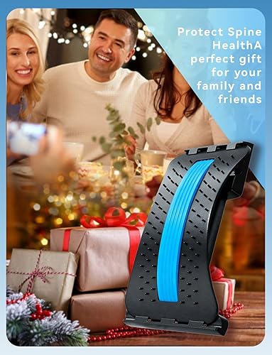 Miniatura 7 de Camilla de espalda para aliviar el dolor de espalda baja, masajeador lumbar ajustable de 4 niveles, dispositivo de estiramiento para escoliosis,