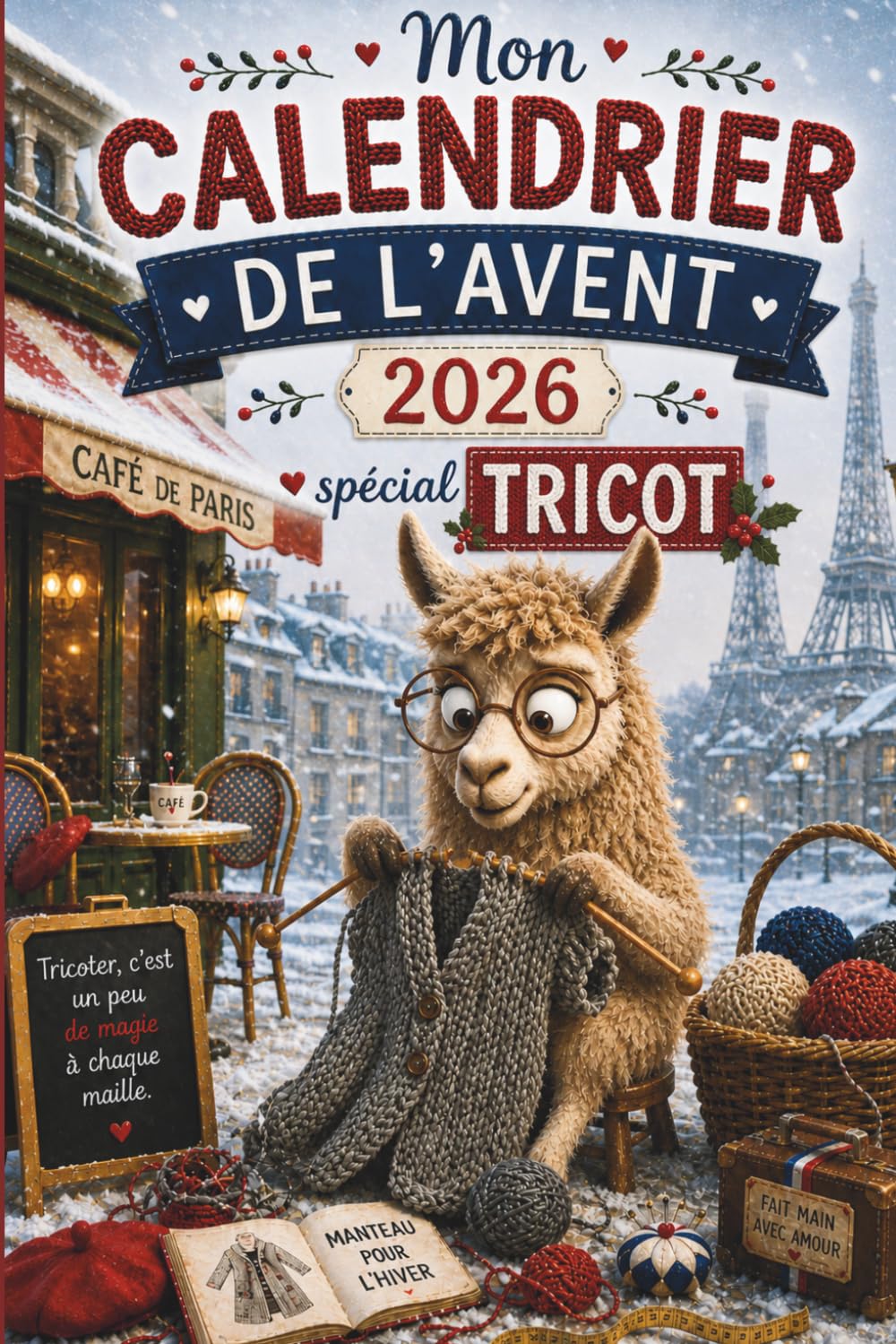 Mon calendrier de l’Avent 2026 spécial tricot: Le cadeau drôle pour les passionnées de tricot – 24 jours d’énigmes amusantes, de petits défis et de moments cocooning autour du tricot