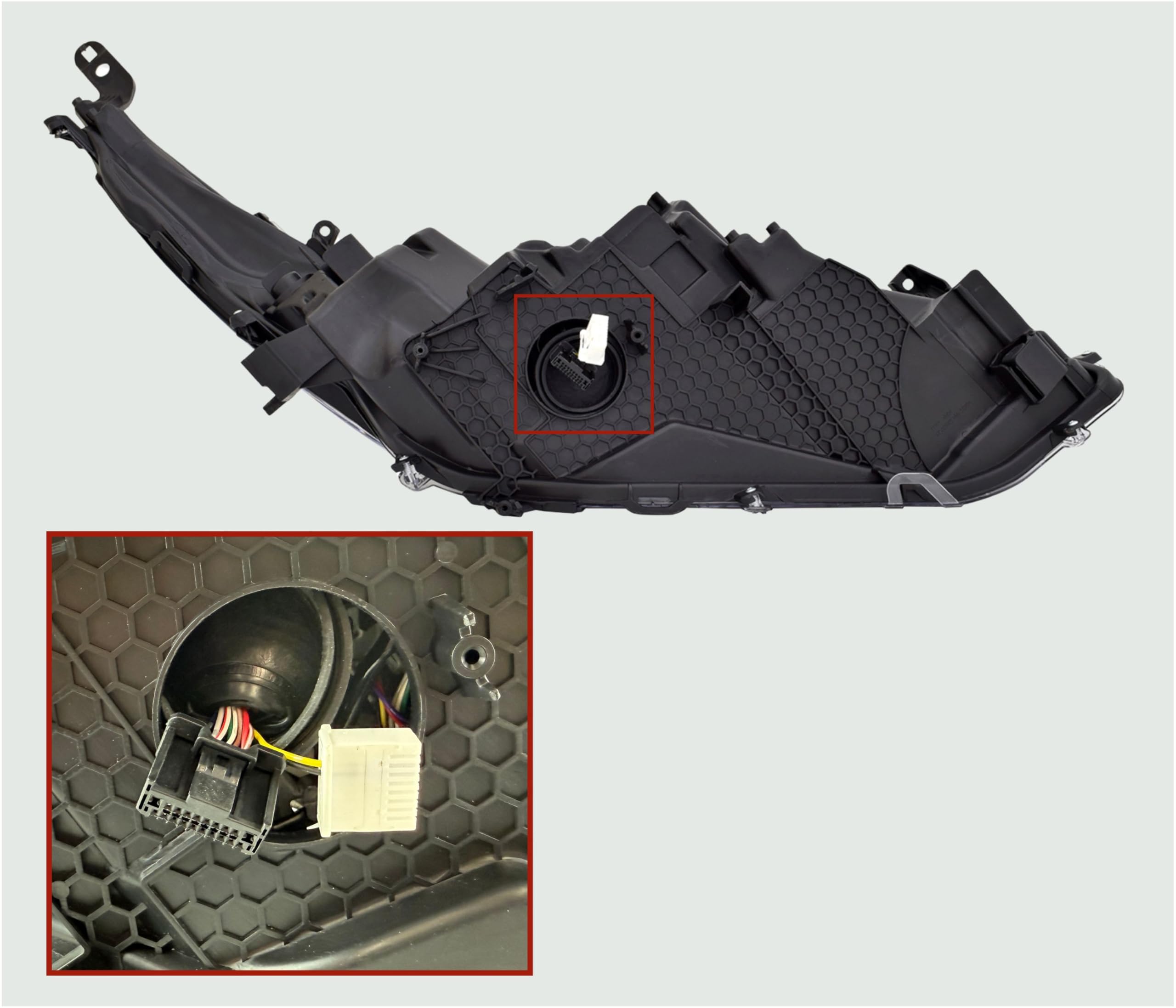 ヒランヤ H-1 Headlight with LED Bar - Driver Side (Compatible with