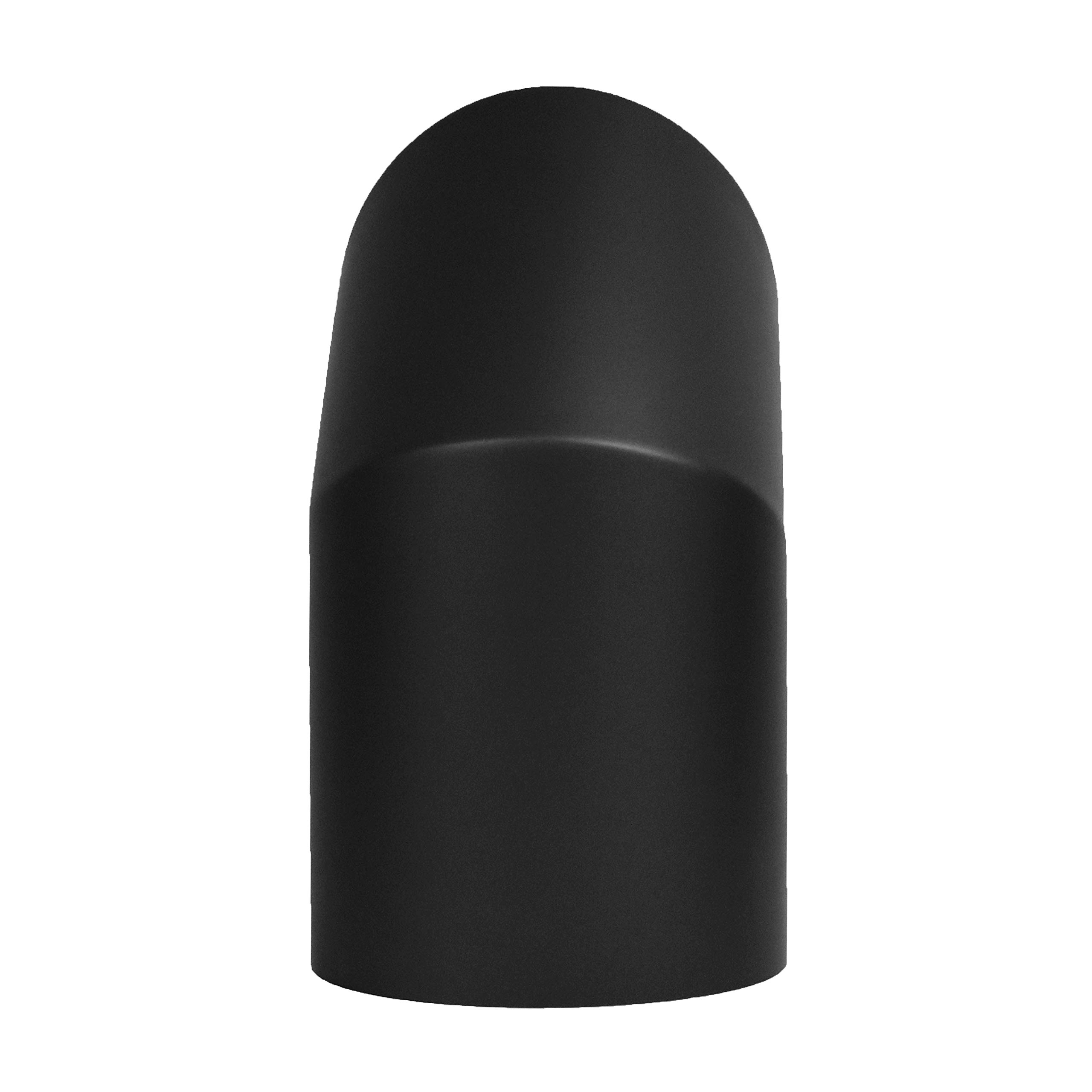 LANZZAS Ofenrohr Thermoschutz/Hitzeschild Bogen 90° oberhalb - im Durchmesser Ø 150 mm - Farbe: schwarz - Rauchrohr Hitzeschutz