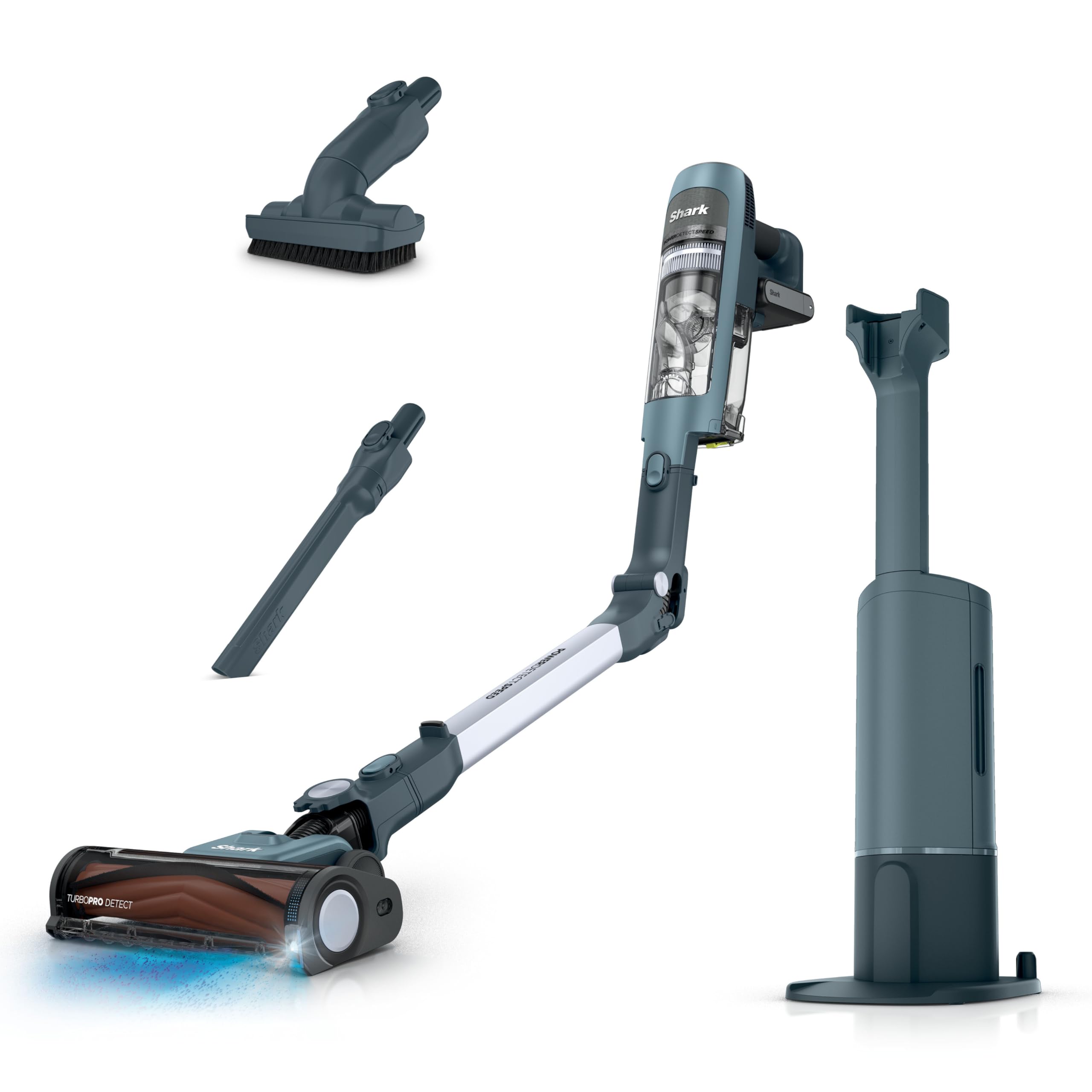 Shark® PowerDetect Speed™ Clean & Empty Cordless Stick Vacuum | Luxe Collection, Powerful Suction, HEPA Filtration, Carpet & Hard Floor, Portable, Vacuum for Pet Hair, Harbor Slate, IA3246BL