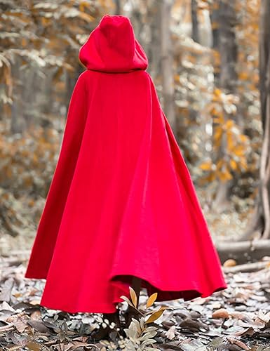 Miniatura 6 de Flygo Capa con capucha de mezcla de lana para mujer, capa de otoño e invierno con capucha, resistente al viento, poncho largo