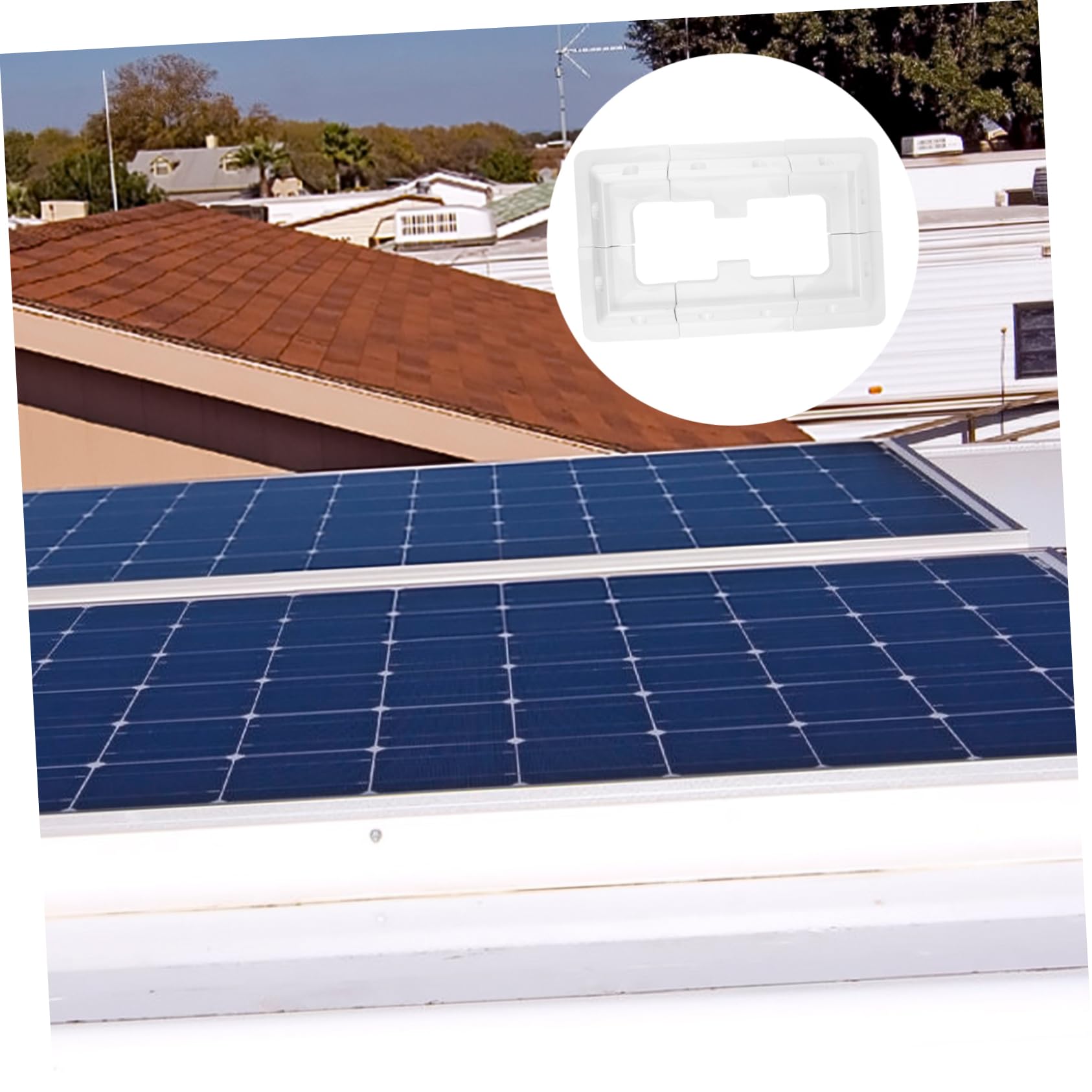 1set Supporto Solare per Pannelli da Bianco per Yacht e Camper Montaggio e Resistente agli UV