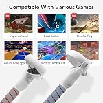 ZYBER Handle Attachment for Oculus Quest 2 Controller,VR Golf Club Adapter for Meta Quest 2 Accessories Beat Saber Gorilla Tag, Enhance VR Experience