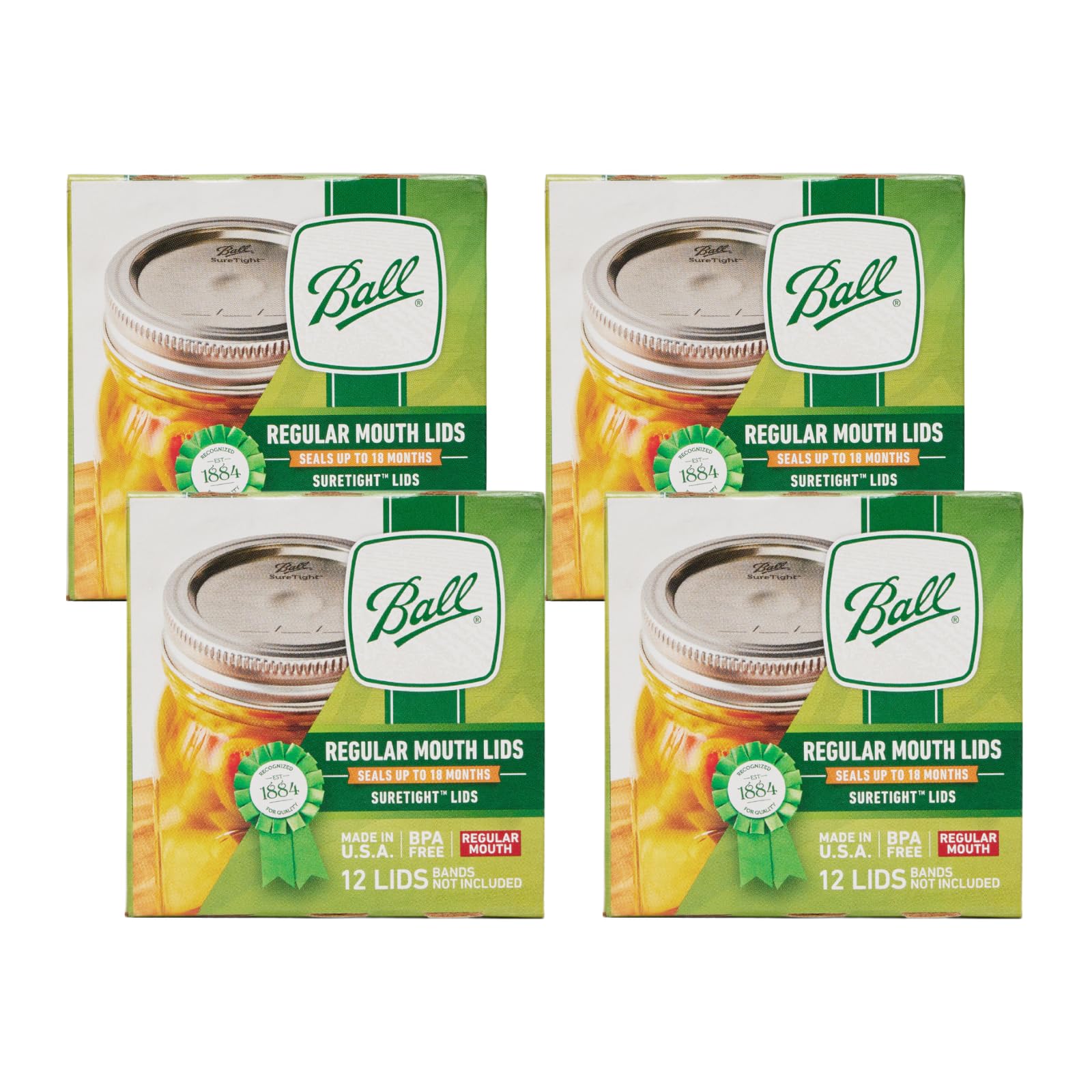 BallRegular Mouth Mason Jar Lids 12 Pack