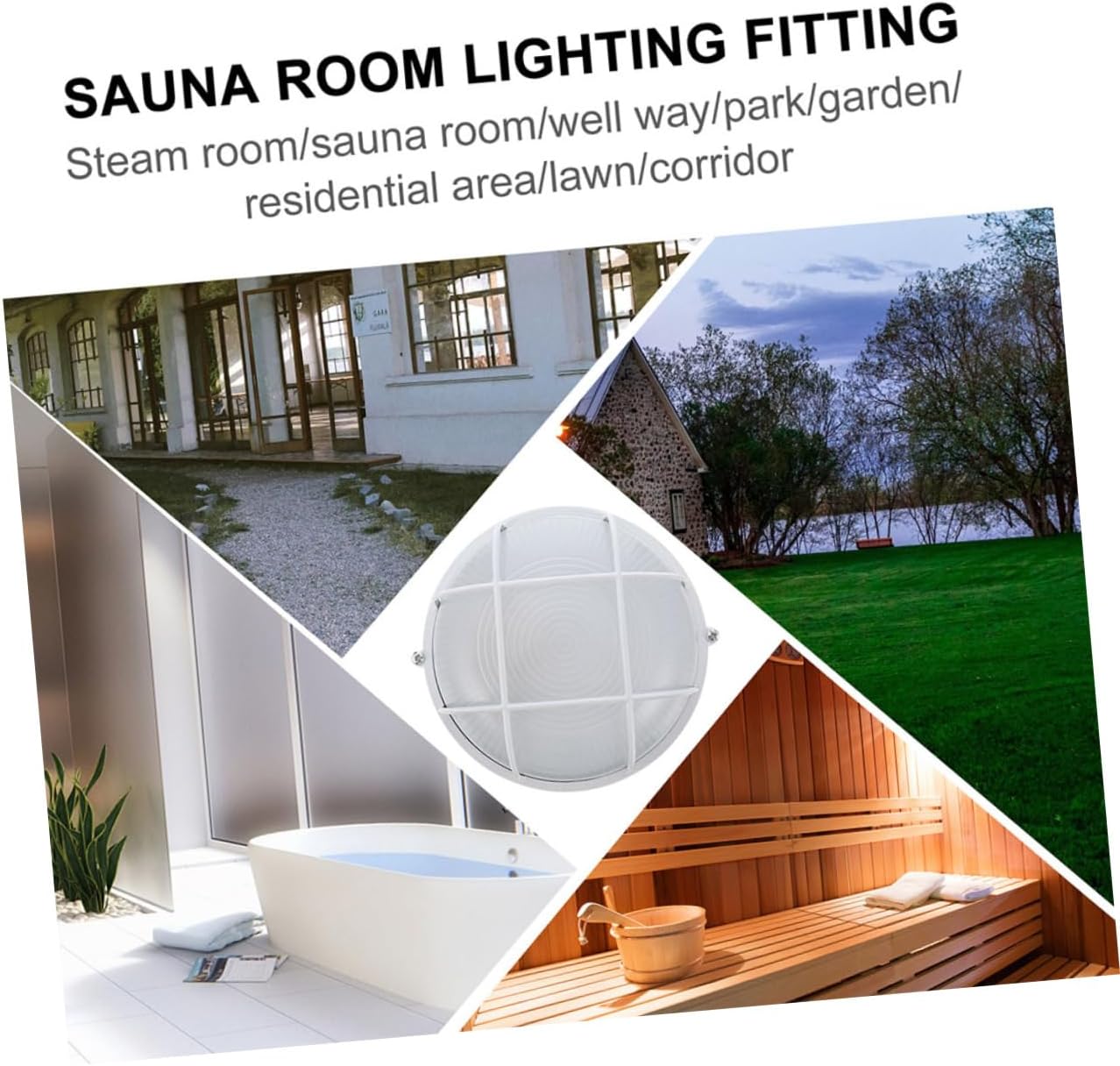 2pcs Sauna Room Light High-Temperature Resistant Wall Lamp for Steam Rooms Durable Glass and Die-cast Aluminum Easy to Install Indoor Lighting Supplies