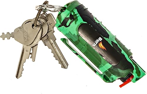 Miniatura 4 de Burn Aerosol de pimienta para defensa personal, 1/2 onza en aerosol de pimienta compacto para mujeres con llavero, máxima resistencia, grado