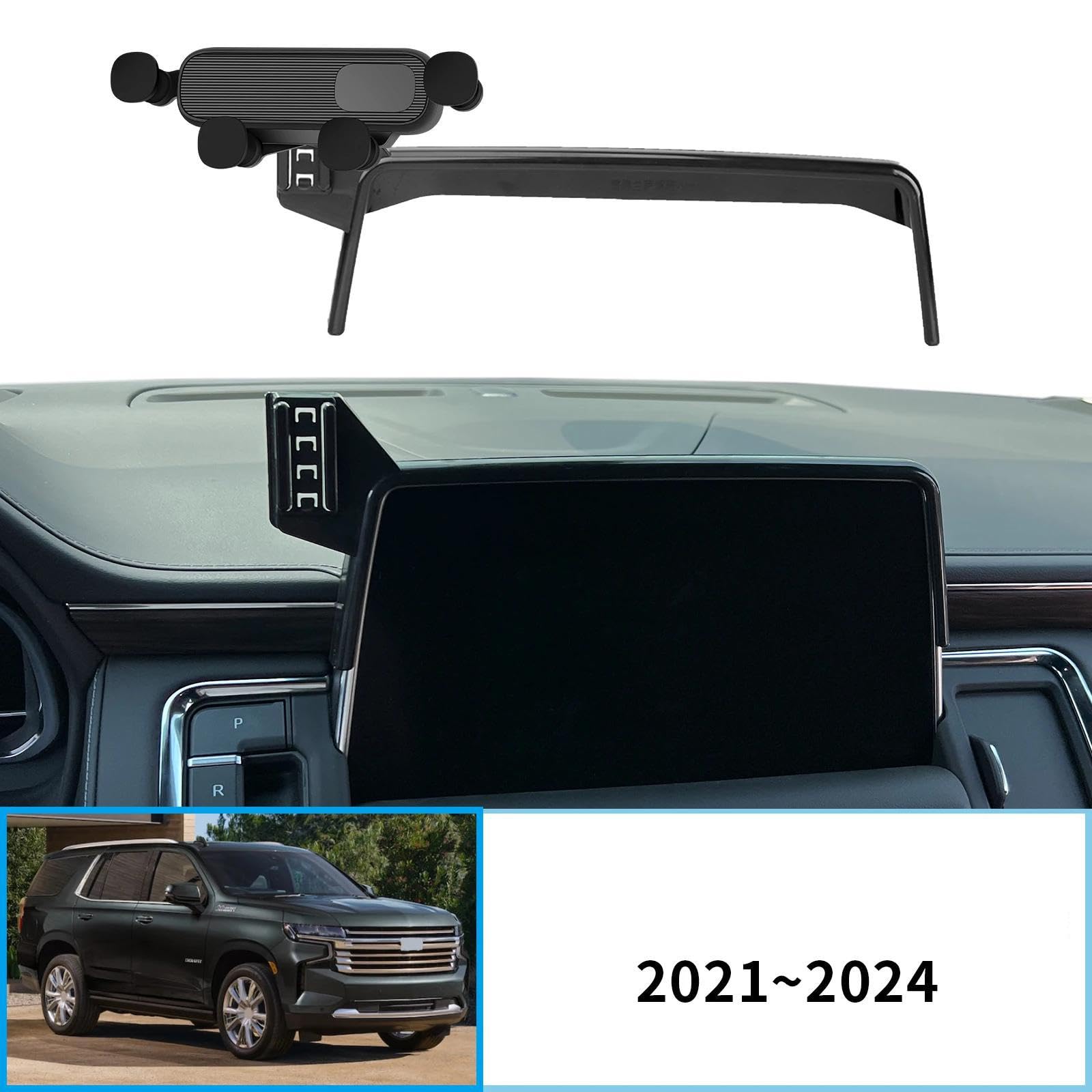 Uchwyt Samochodowy na Telefon dla Chevrolet Tahoe 2021-2024, uchwyt samochodowy na telefon komórkowy, stojak na nawigację GPS (ładowanie)