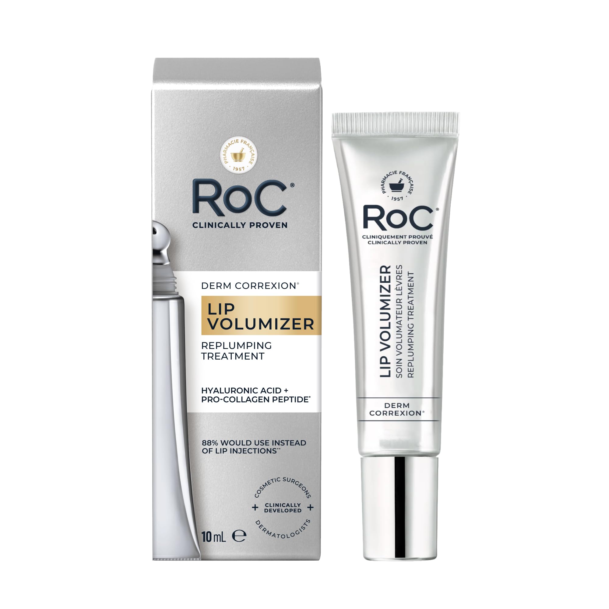 Roc Derm Correxion Volumizzante Labbra | Balsamo Rimpolpante Con Acido Ialuronico E Peptidi Di Collagene | 10 Ml-image