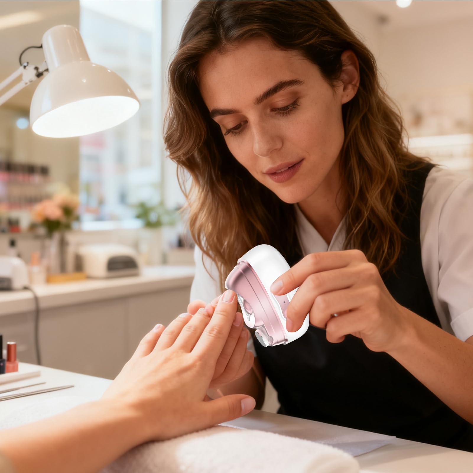 Cortauñas Inteligente Herramientas de Manicura Eléctricas con LED