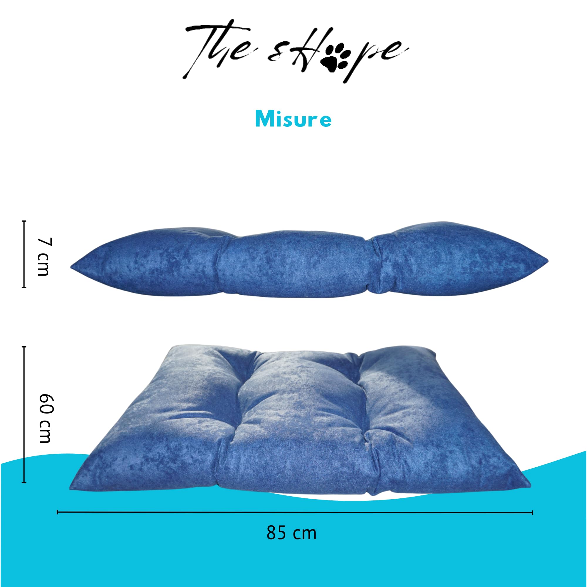 Cuccia Ortopedica Per Cani 80x50cm - Letto Morbido Lavabile Per Animali Di Taglia Piccola E Media - Foto 2