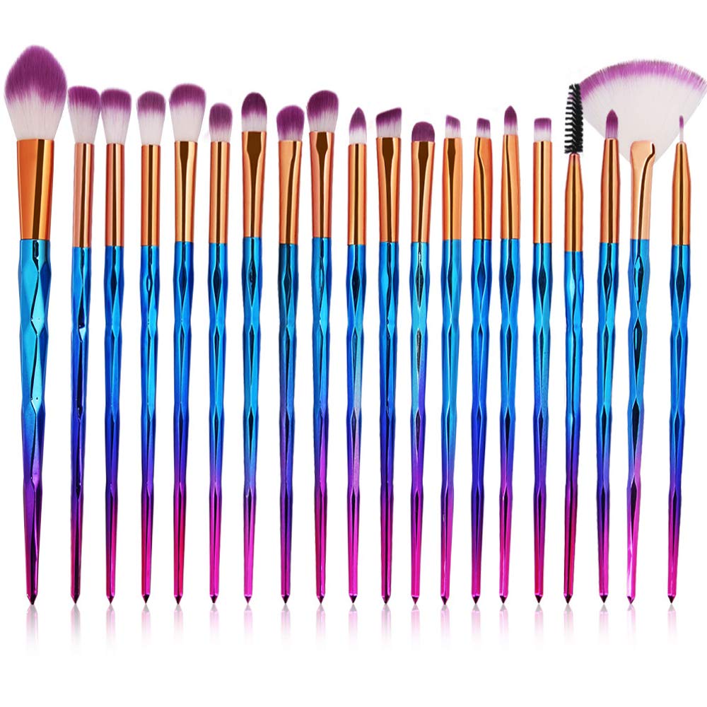 Makeup Brush Set - Cosmetics Make up Brushes Sets, 20 PCS Professional Make up Brush Set Synthetic Foundation Blending Concealer Powder Cream Cosmetics Makeup Brushes Kit