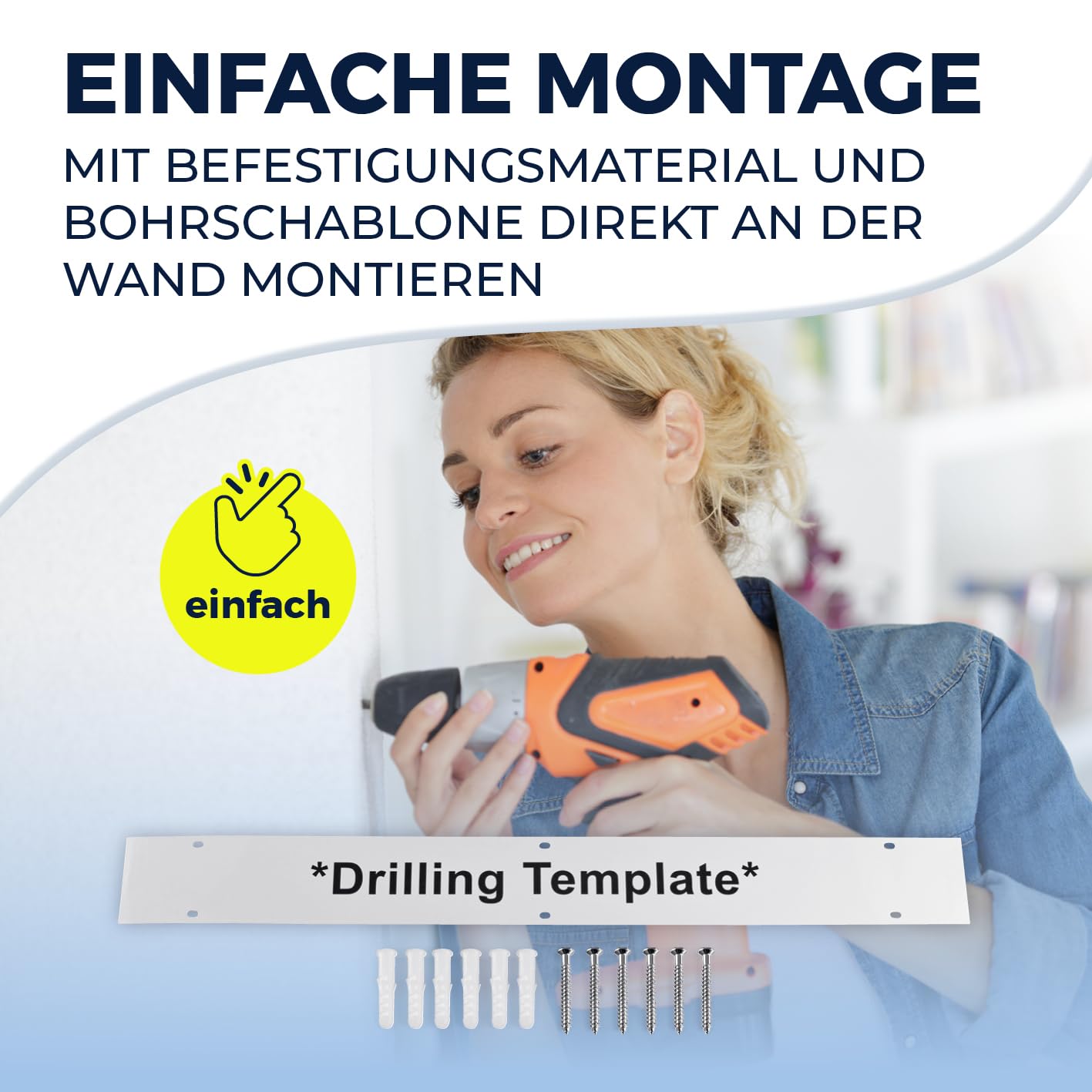 EASYmaxx Wandwäschetrockner 400 | Wandtrockner – platzsparend & ausziehbar | 80 cm x 40 cm x 10,5 cm | 4m Trockenlänge | Wäscheständer für stromloses Trocknen drinnen und draußen