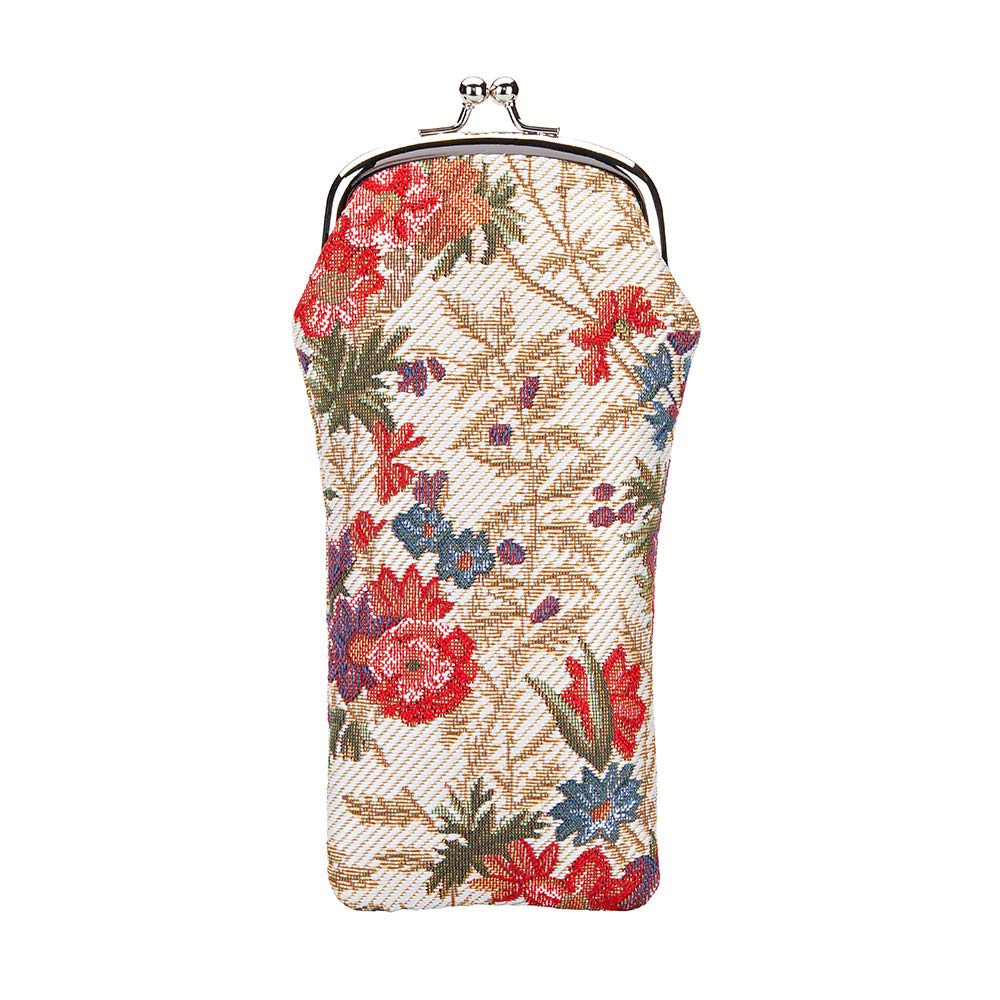 Signare Tapestry Glasses Case for Women Eyeglass Case (Flower Meadow; GPCH-FLMD)