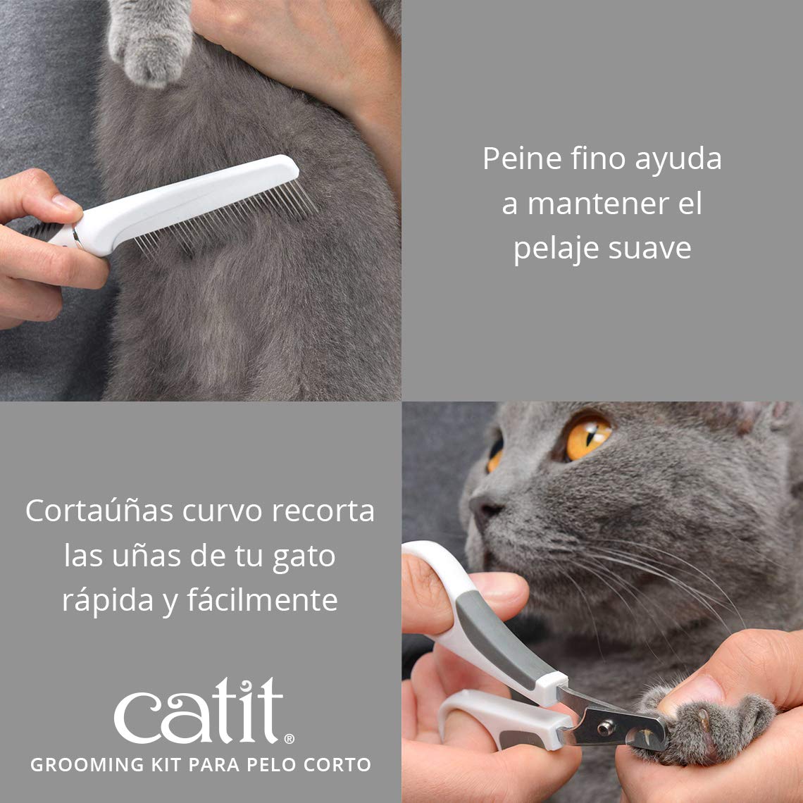Catit Kit Grooming para gato pelo corto