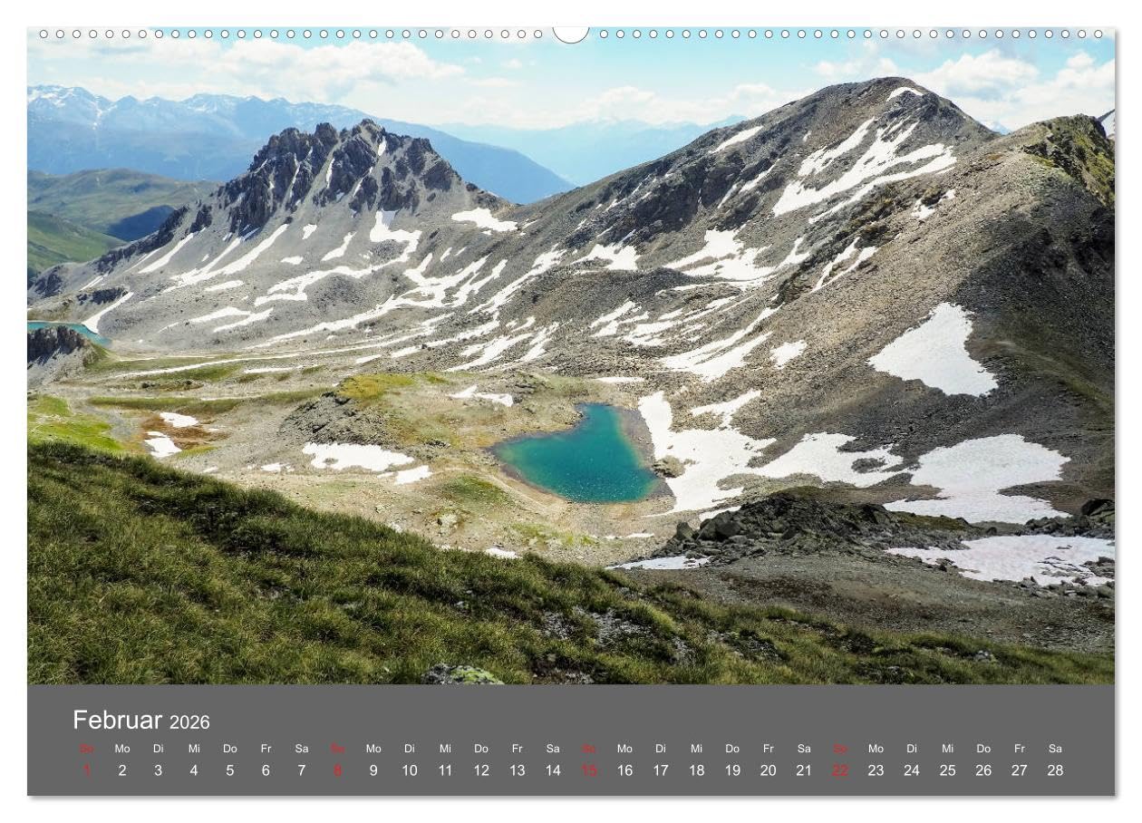 Bergseen der Alpen (Wandkalender 2026 DIN A2 quer), CALVENDO Monatskalender (CALVENDO Natur)