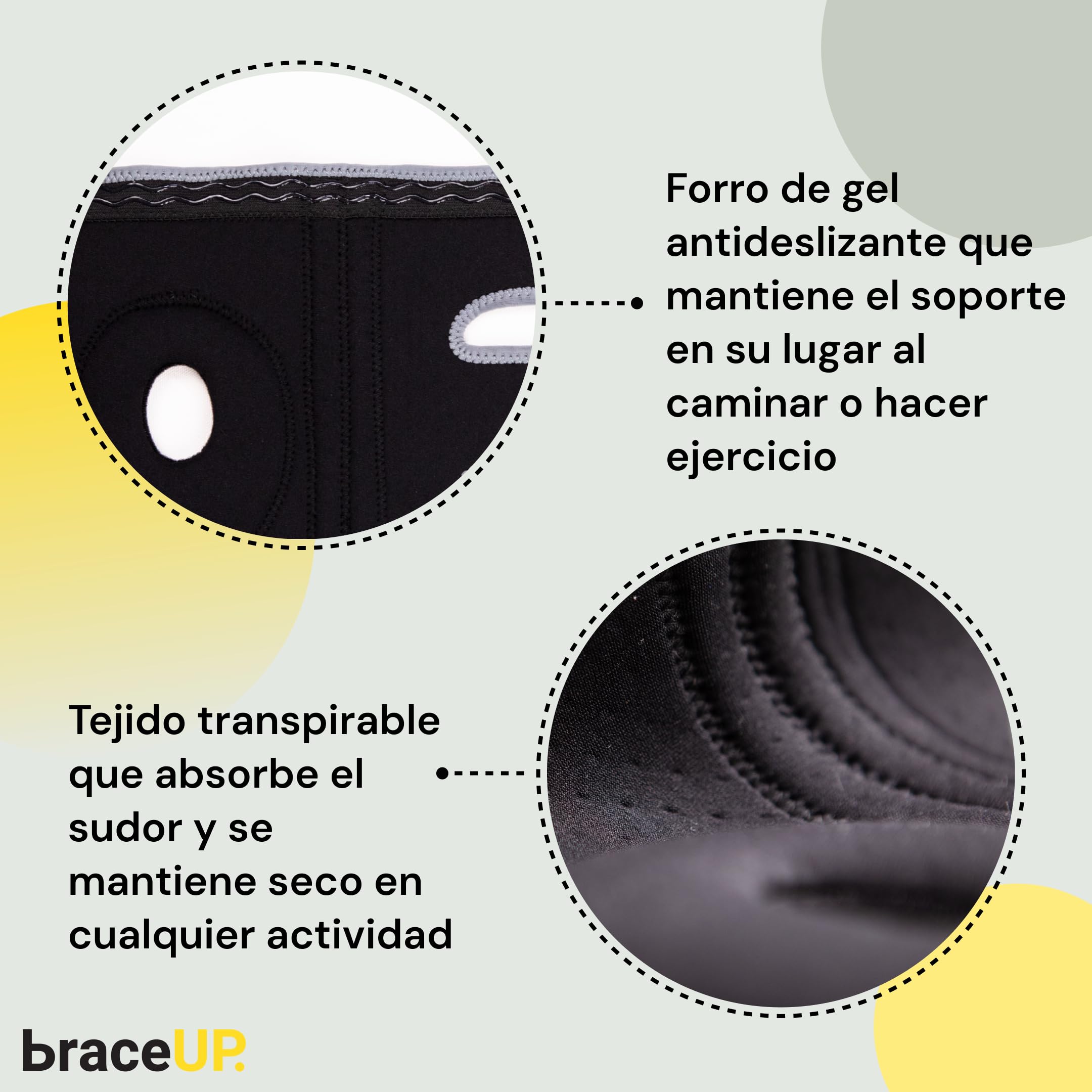 BraceUP Rodillera Tallas Grandes – Soporte de Rodilla de 2XL a 5XL para Dolor de Rodilla, Hombre y Mujer, rodillera talla grande (2XL-3XL)