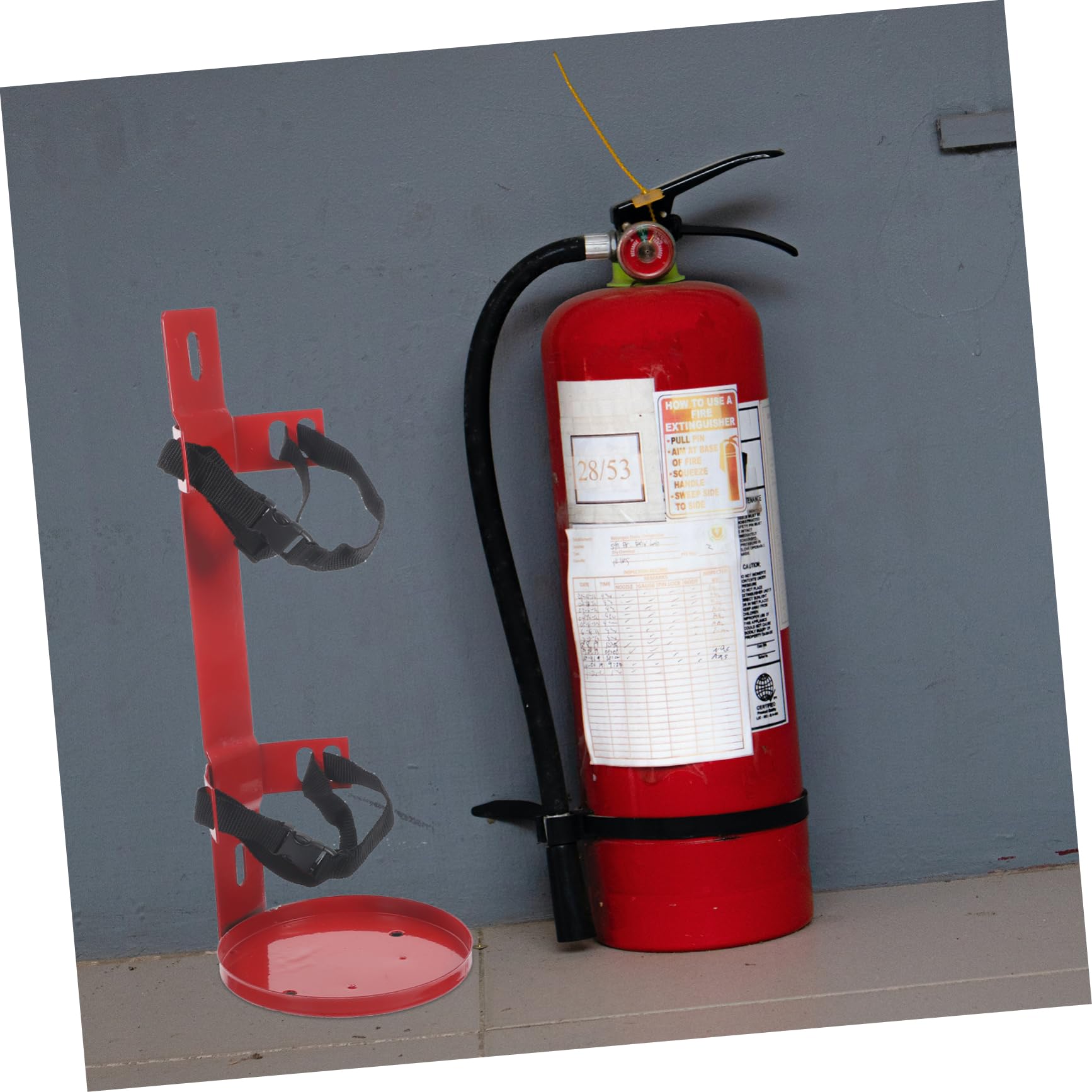 Soporte De Poliéster Para Extintor De Incendios De Coche Con Soporte Para Extintor De Incendios Soporte De Pared Para Extintor De Incendios Colgador Universal Montaje En Pared