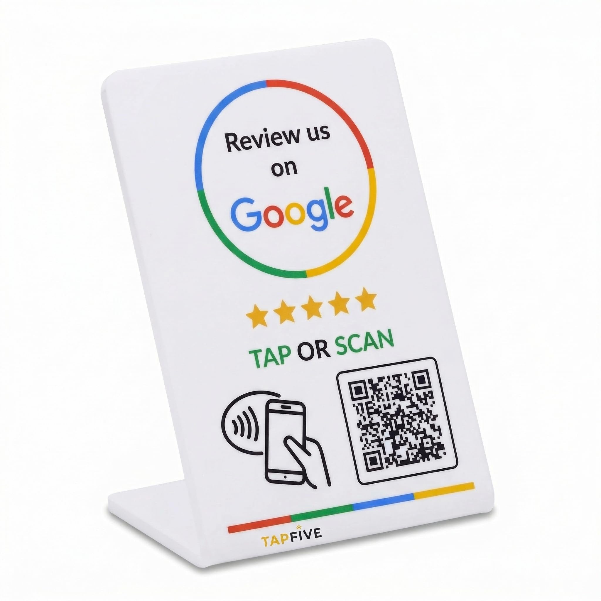 Amazon.com : Google Review Stand by TapFive – Zappy Card NFC Tap