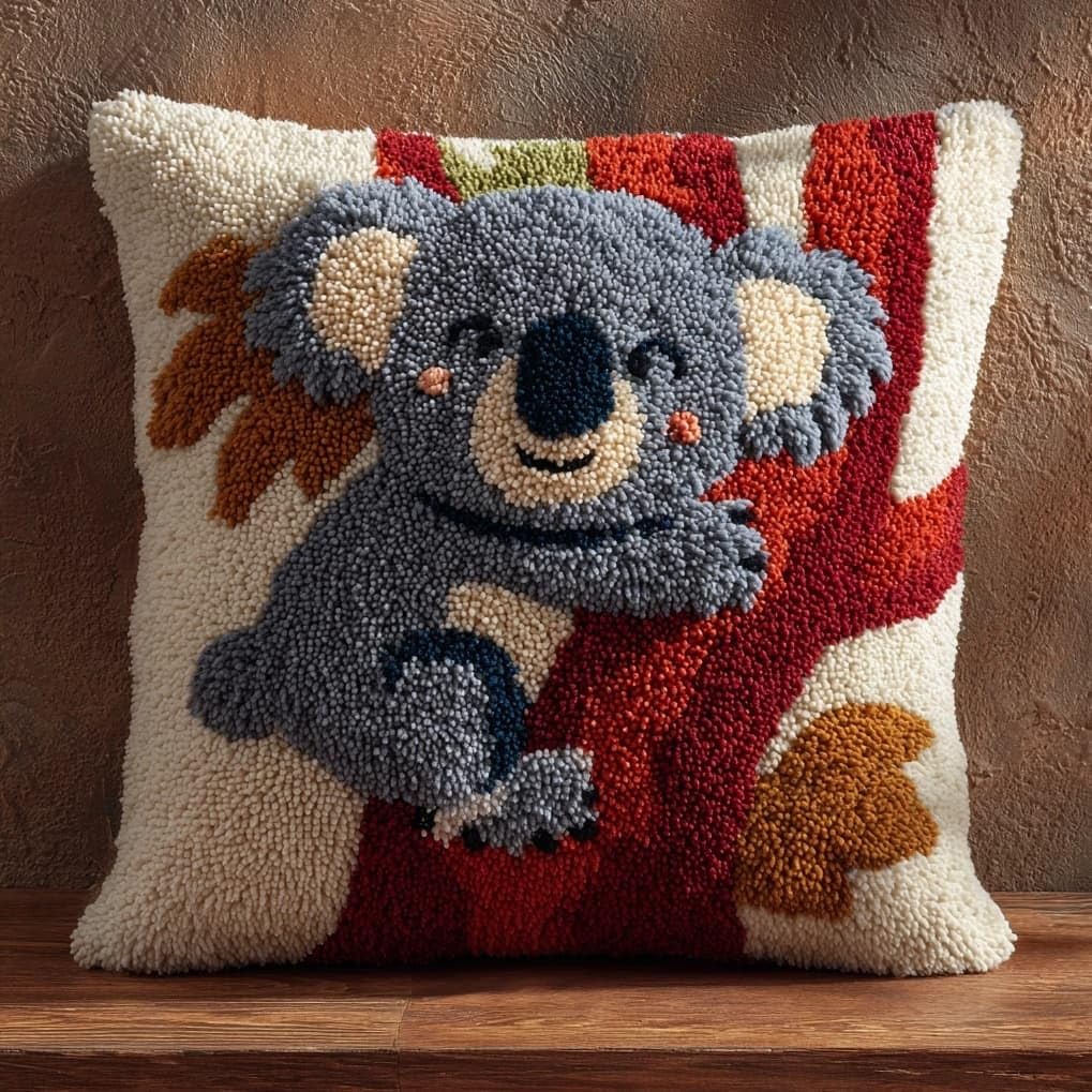 AxiangziK Latch Hook Cushion Kits for Adults,Cute Koalas